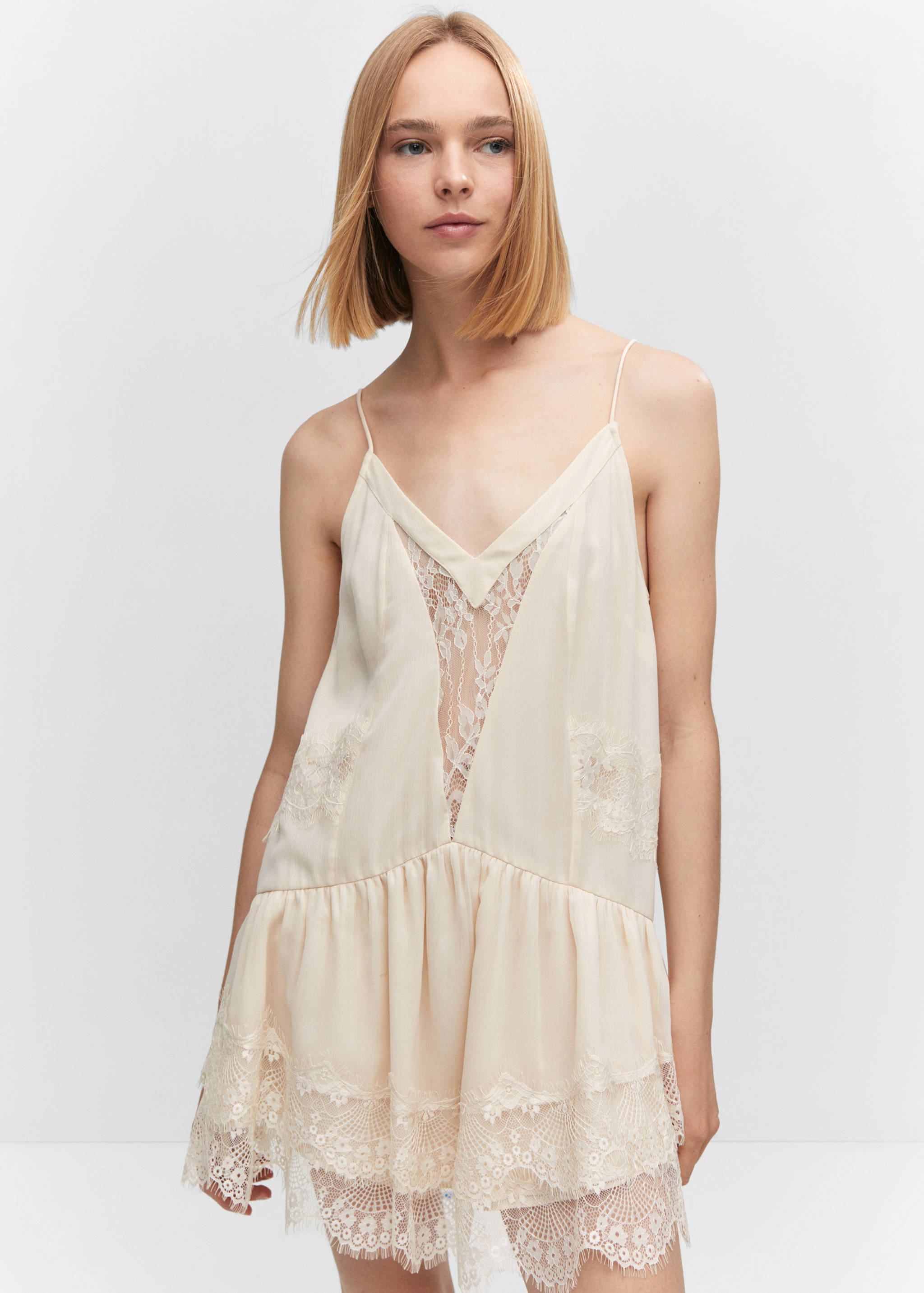 Lace camisole dress - Medium plane