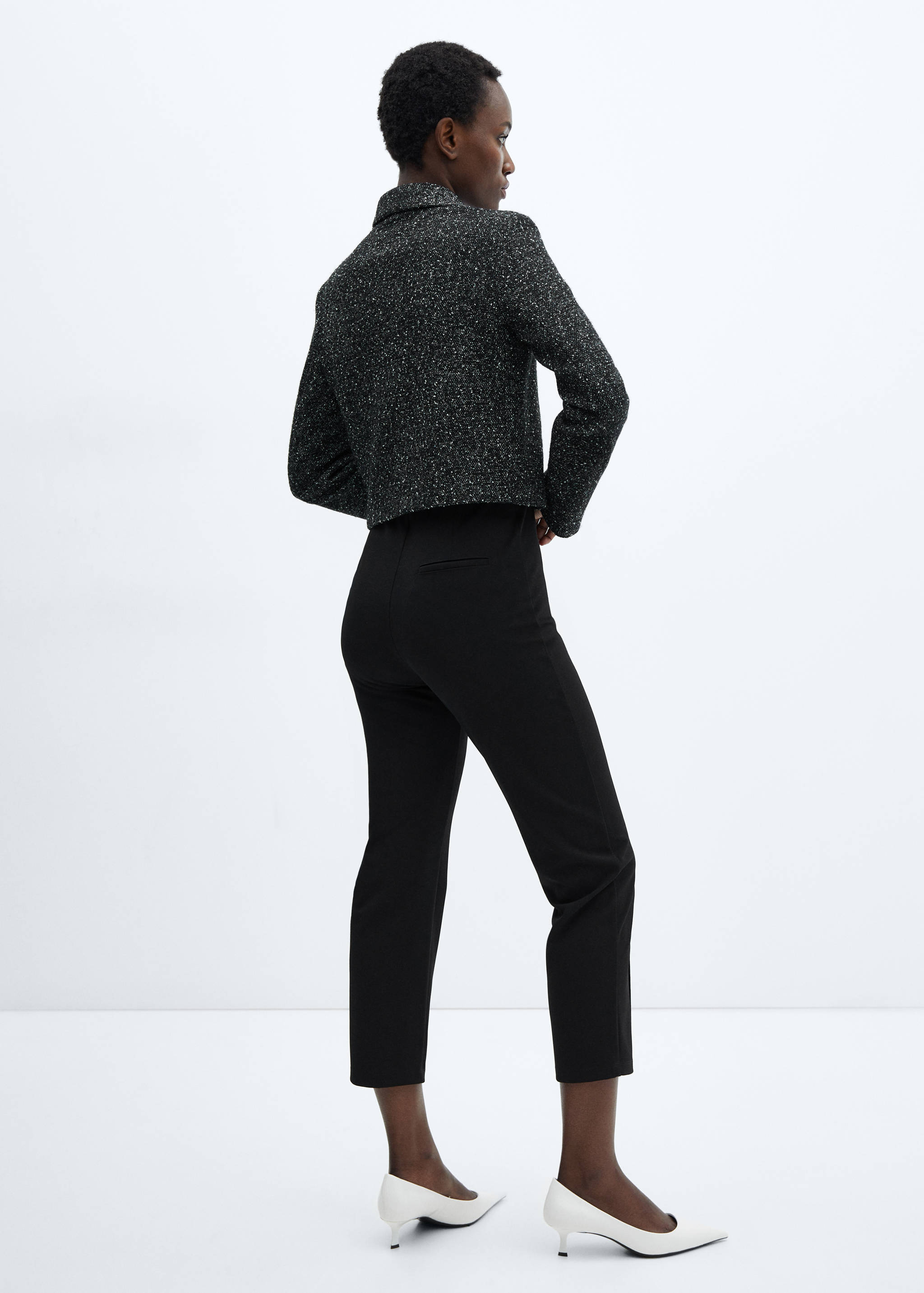 بنطلون سكيني بخصر مرتفع - الجهة الخلفية للمنتج