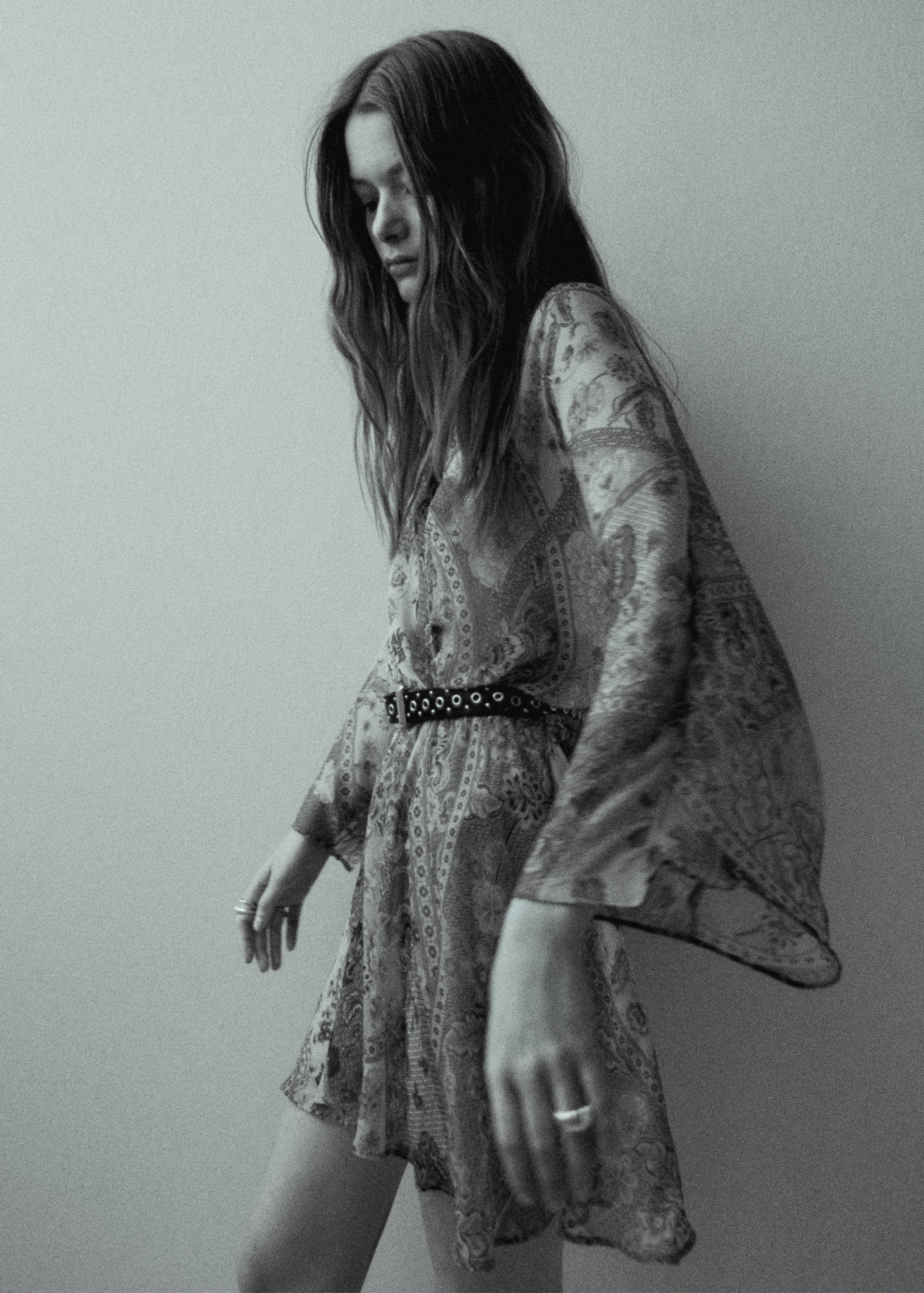 Vestido gasa estampado - Detalle del artículo 5