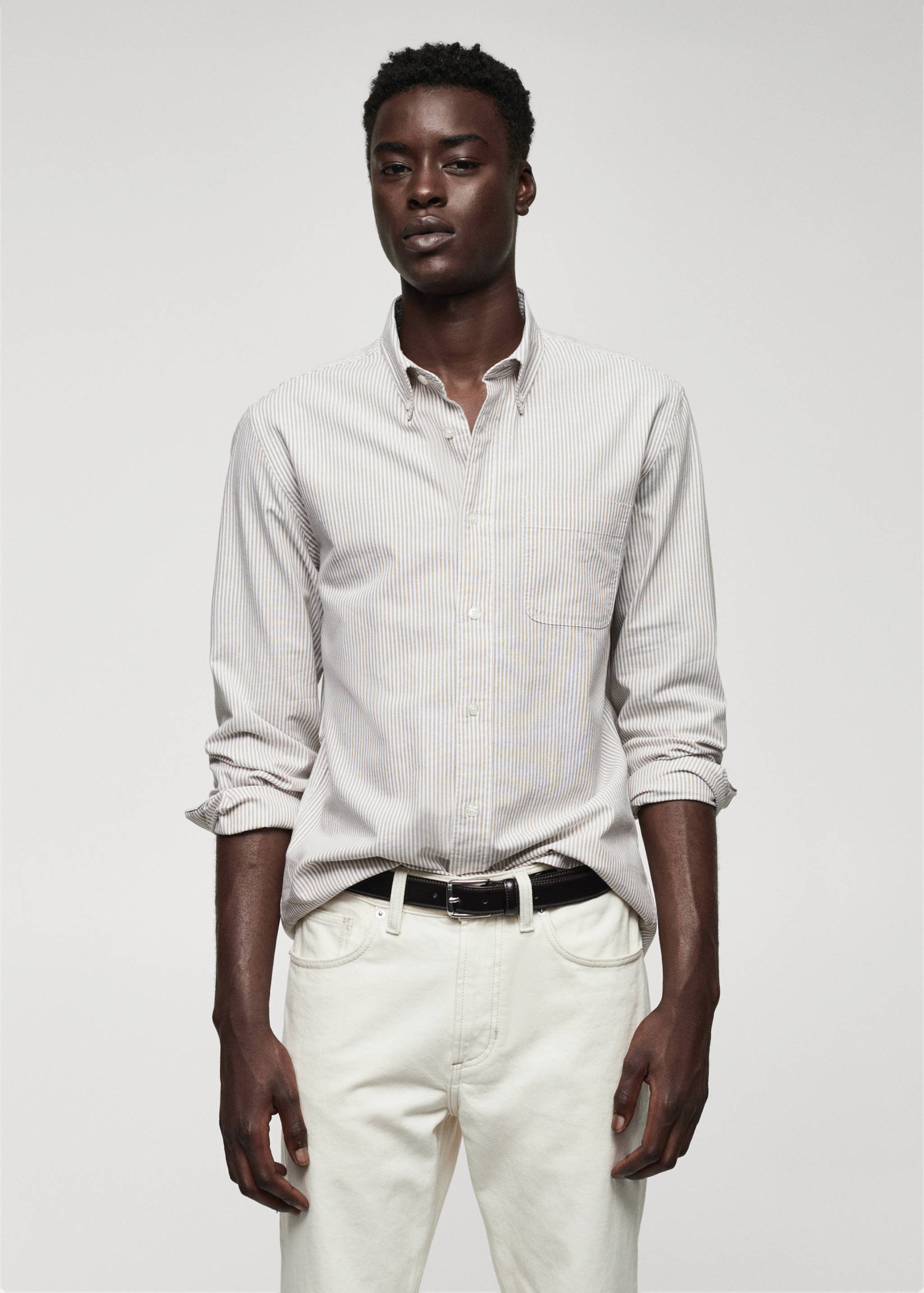 100% cotton kodak striped shirt - Medium plane