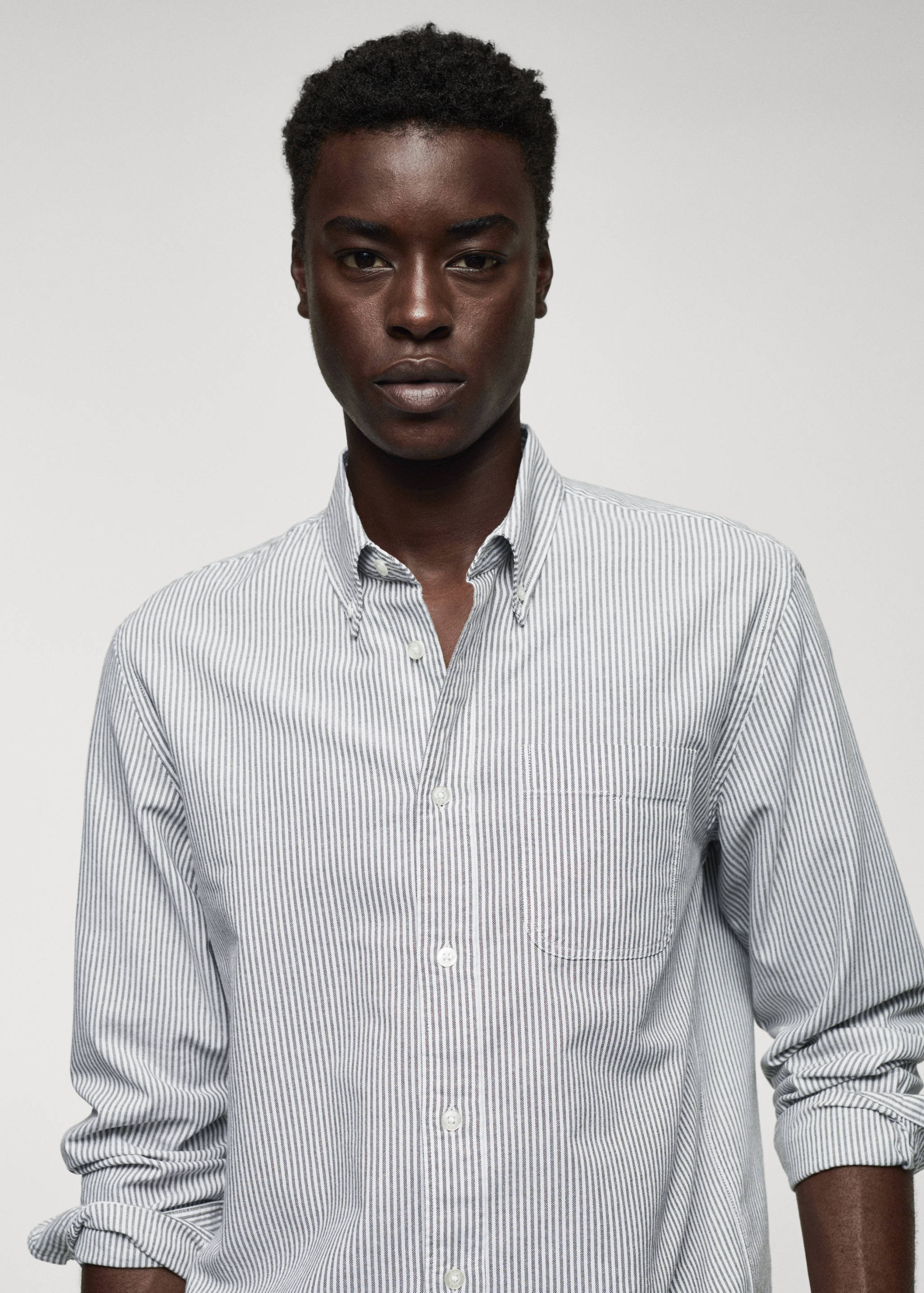 100% cotton kodak striped shirt - Details of the article 1