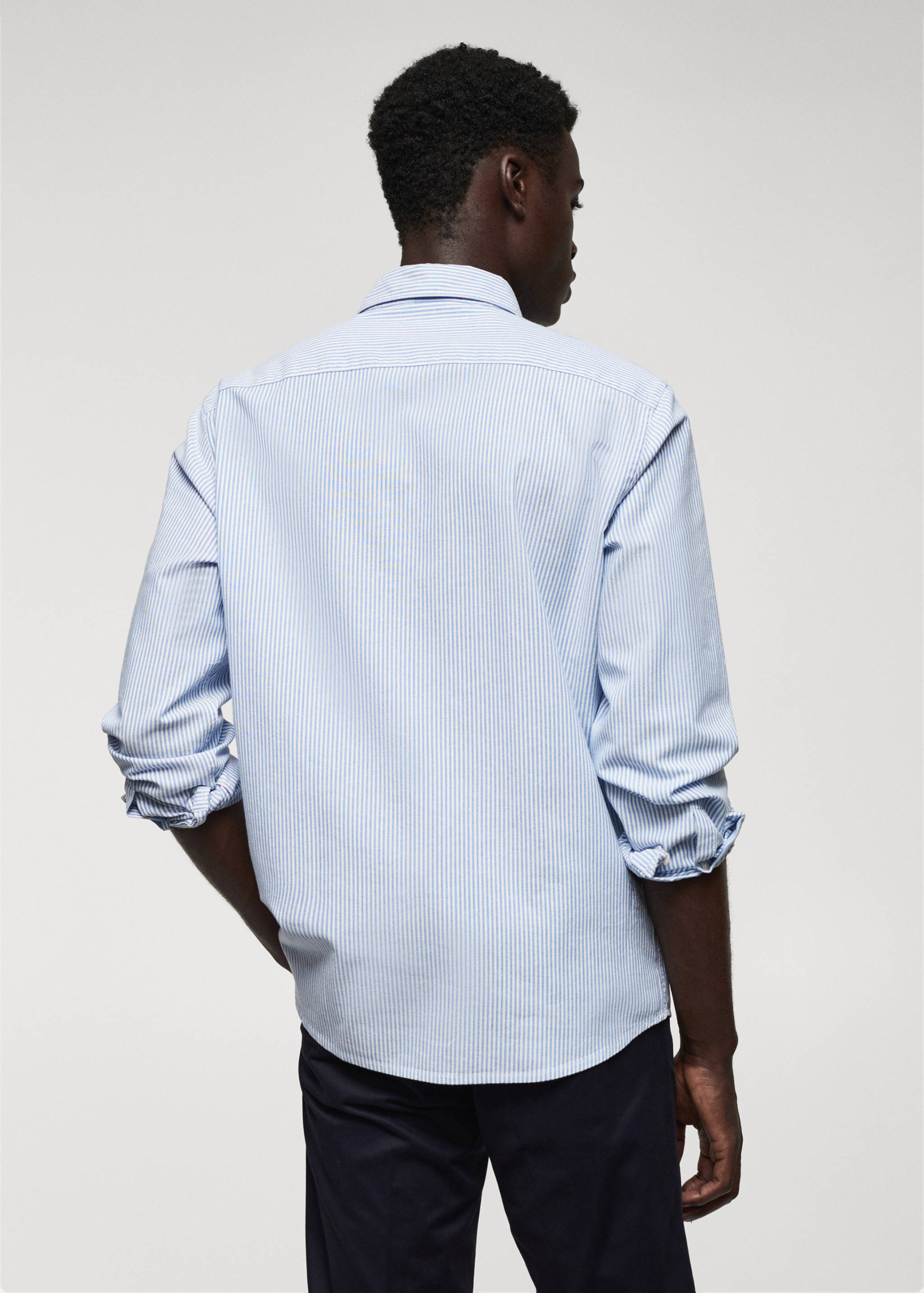 100% cotton kodak striped shirt - Reverse of the article