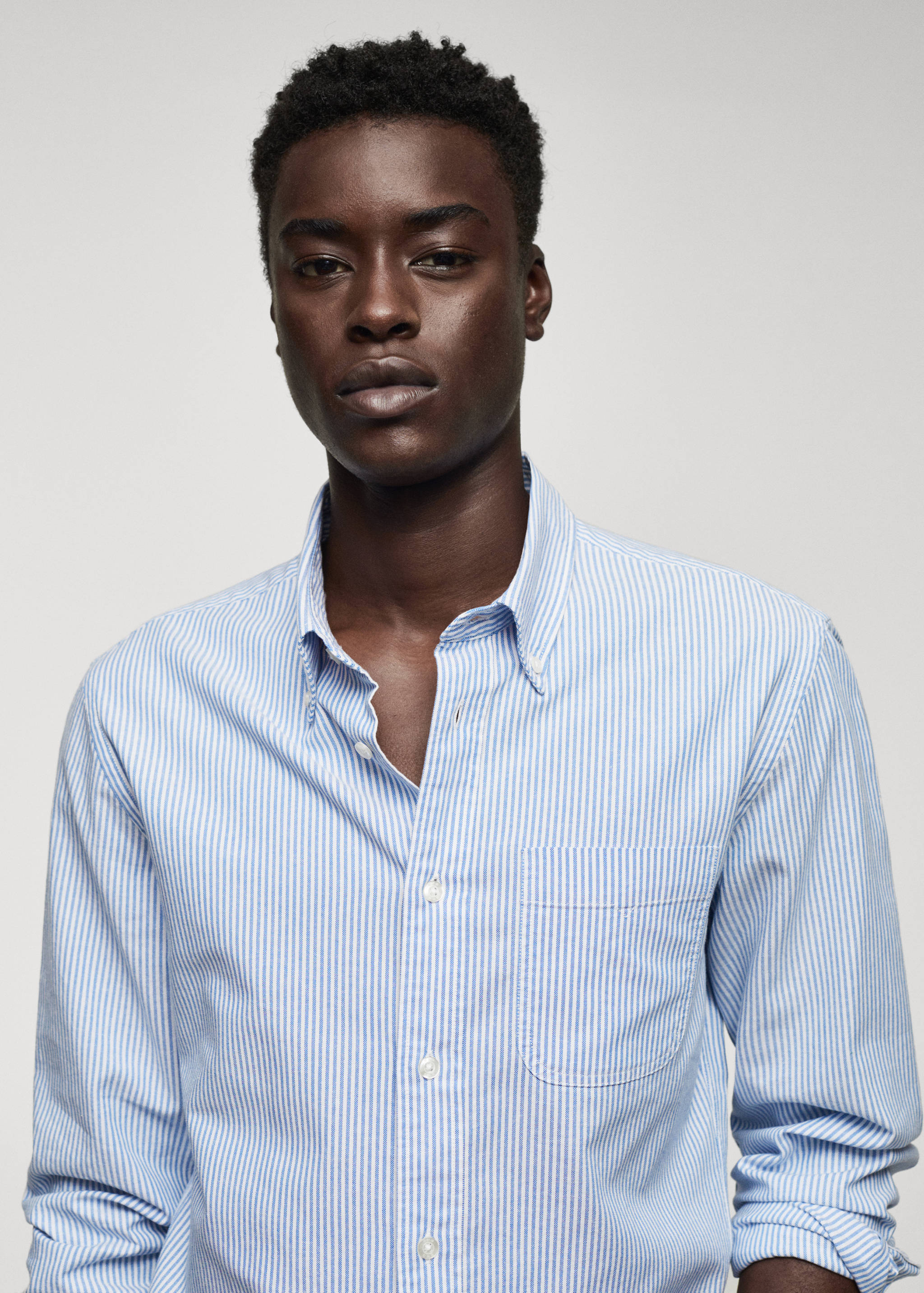 100% cotton kodak striped shirt - Details of the article 1