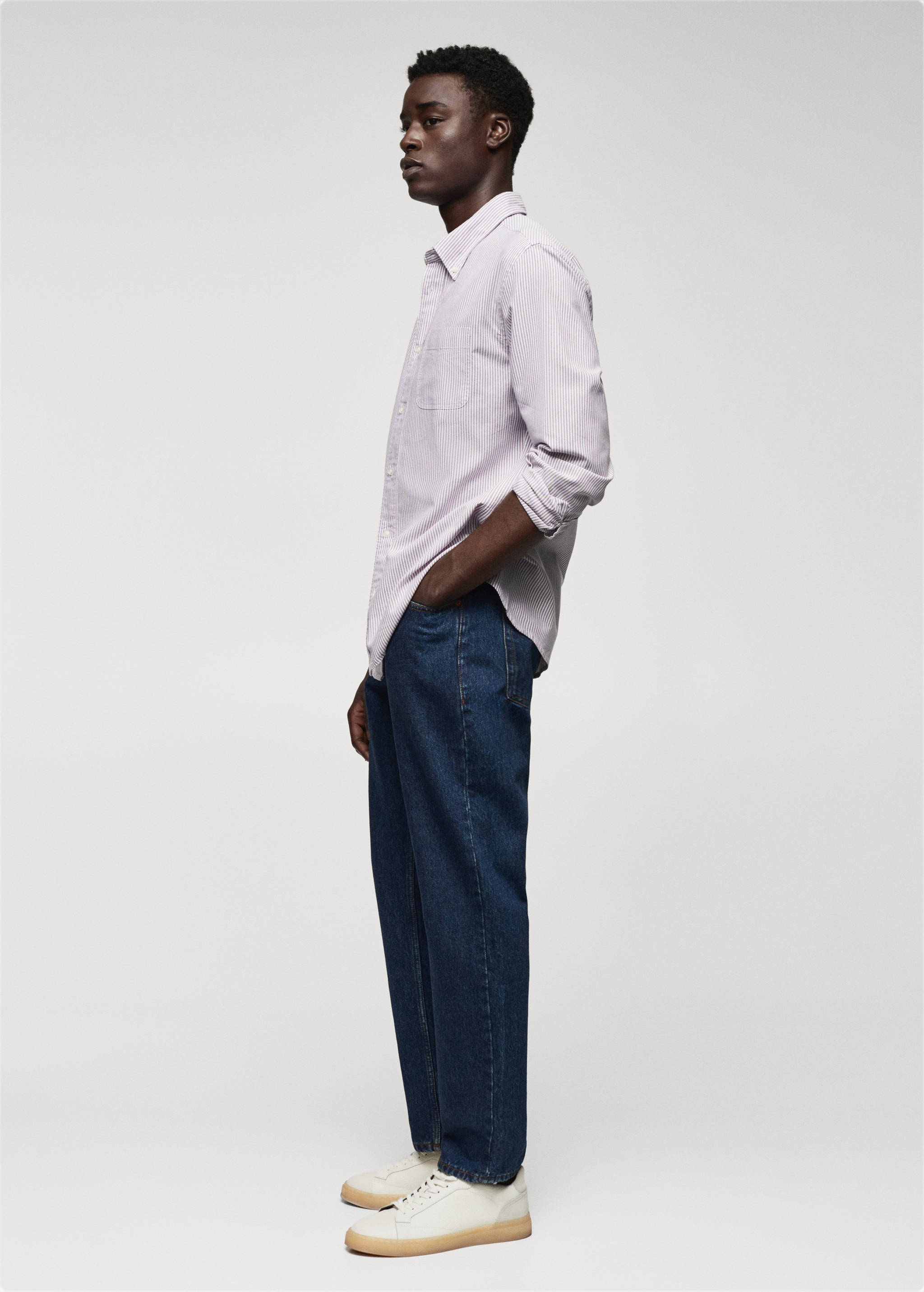 100% cotton kodak striped shirt - Details of the article 2