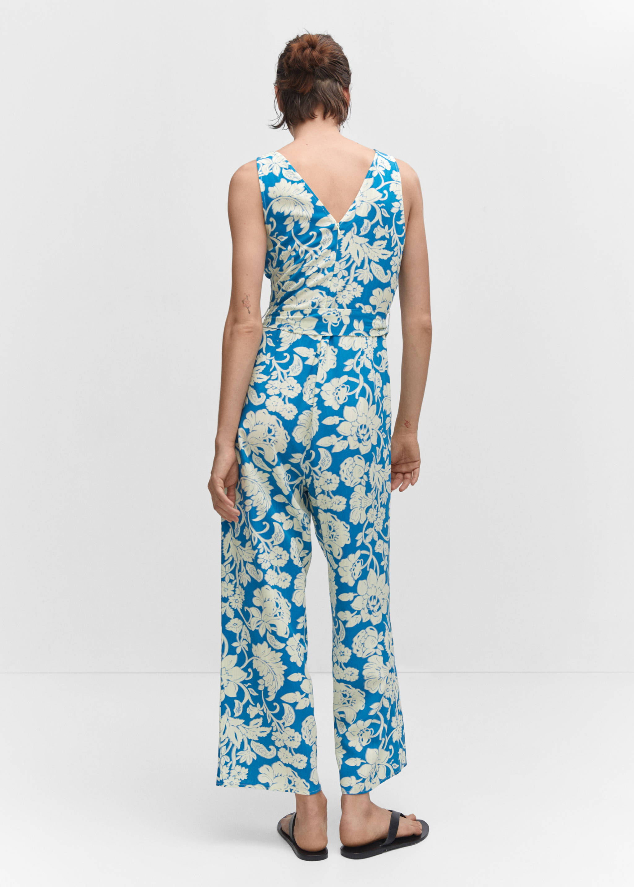 Floral wrap jumpsuit - Reverse of the article
