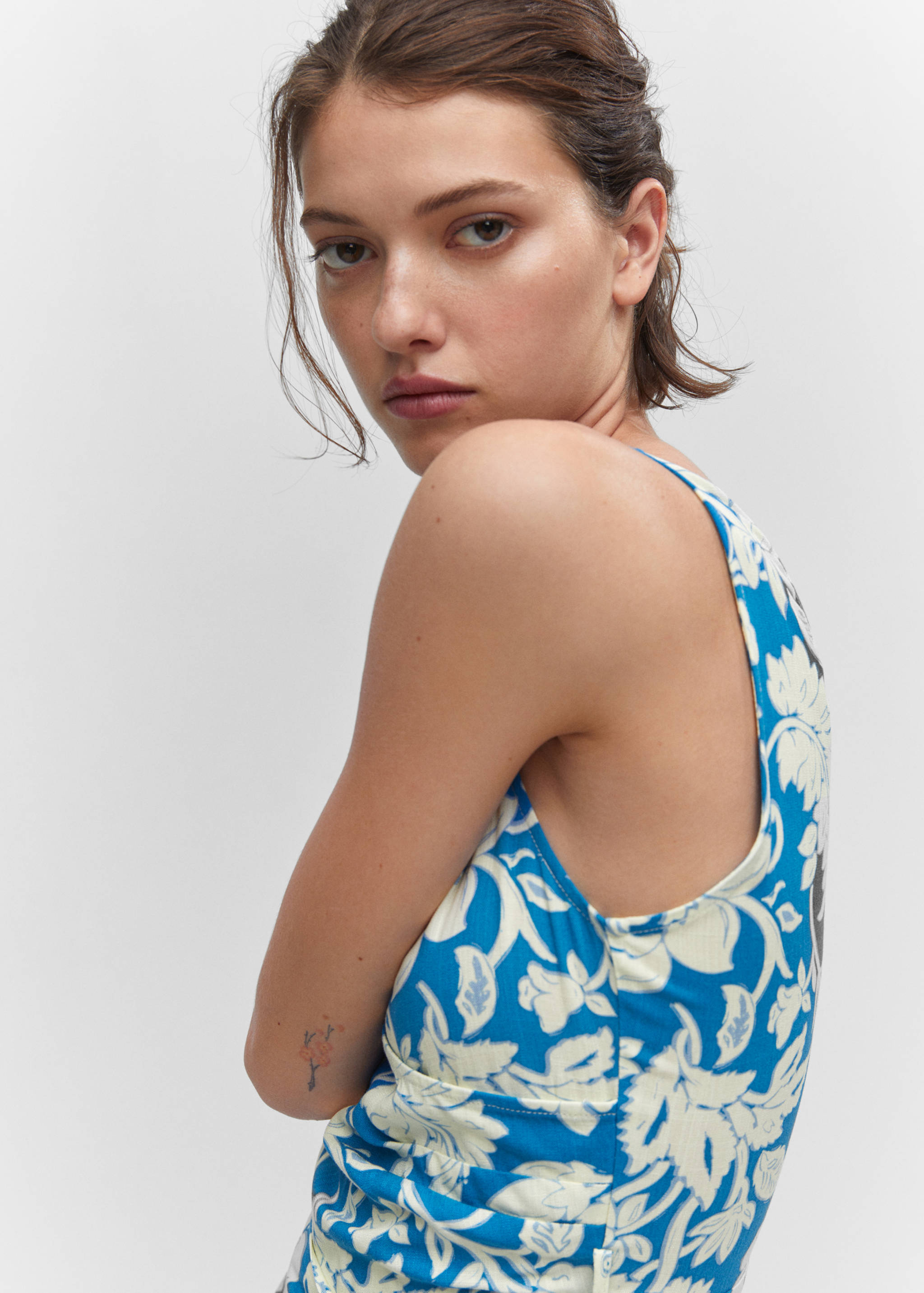 Floral wrap jumpsuit - Details of the article 1