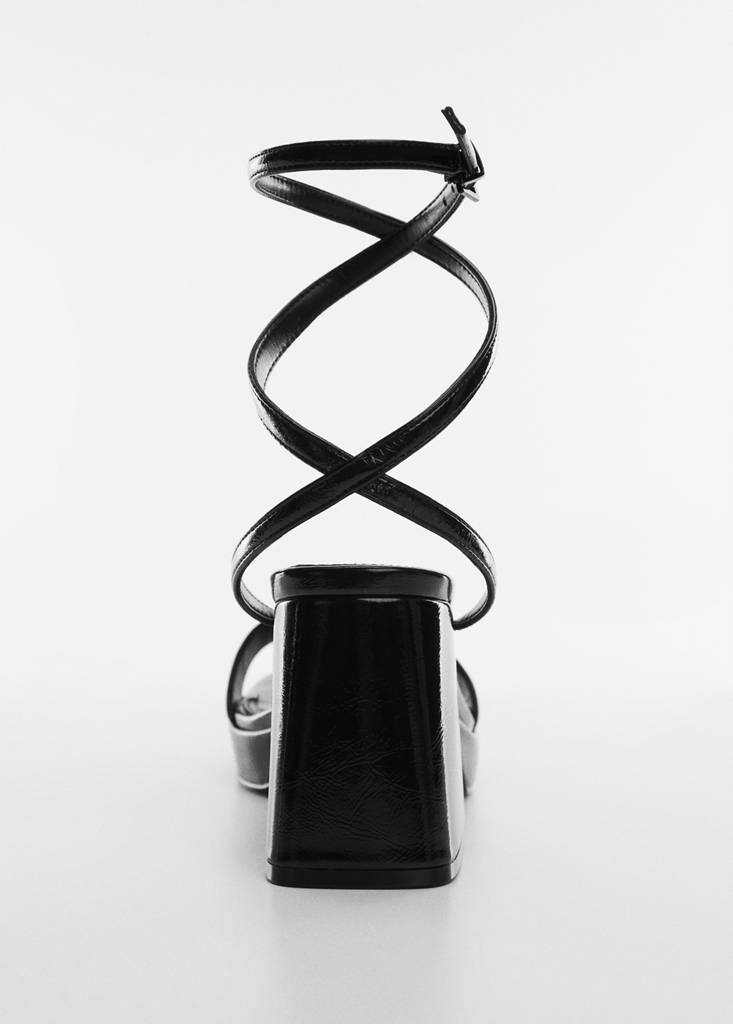 Heel strips sandals — Black
