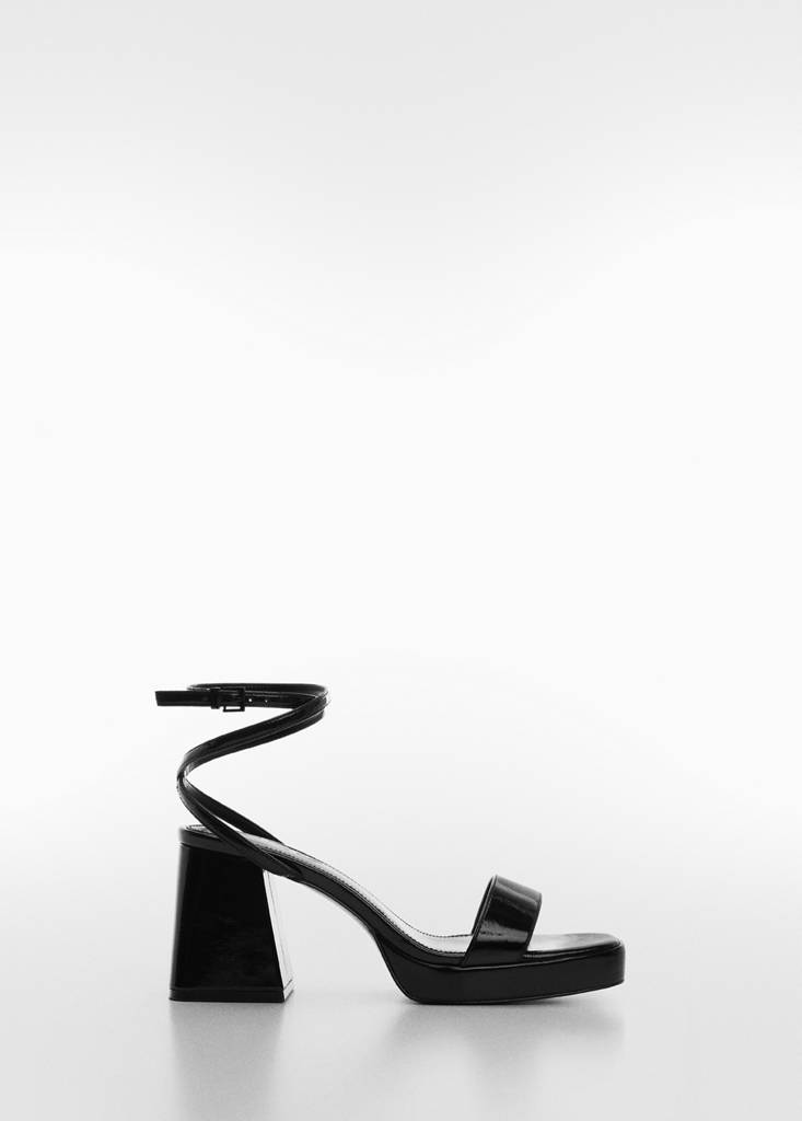 Heel strips sandals — Black