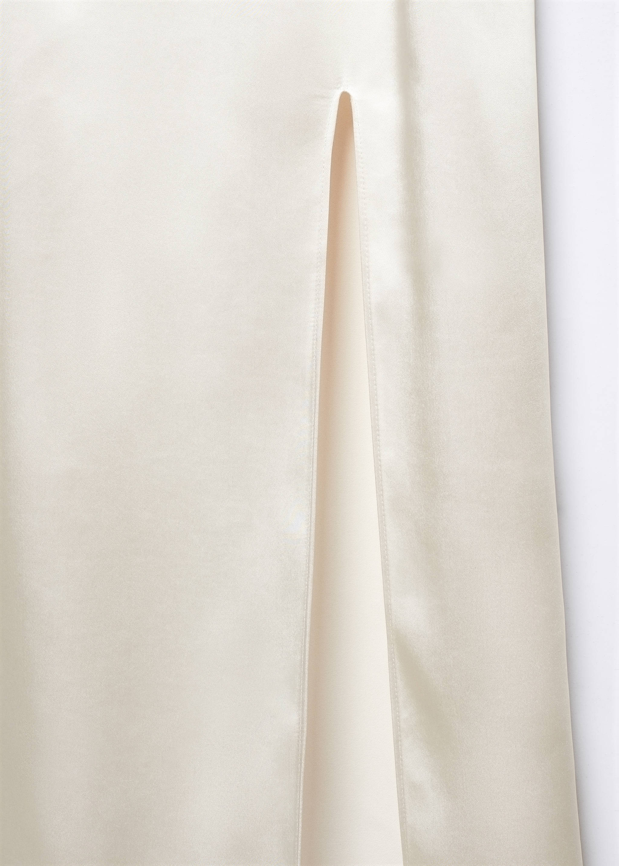 Side-slit satin dress - Details of the article 8
