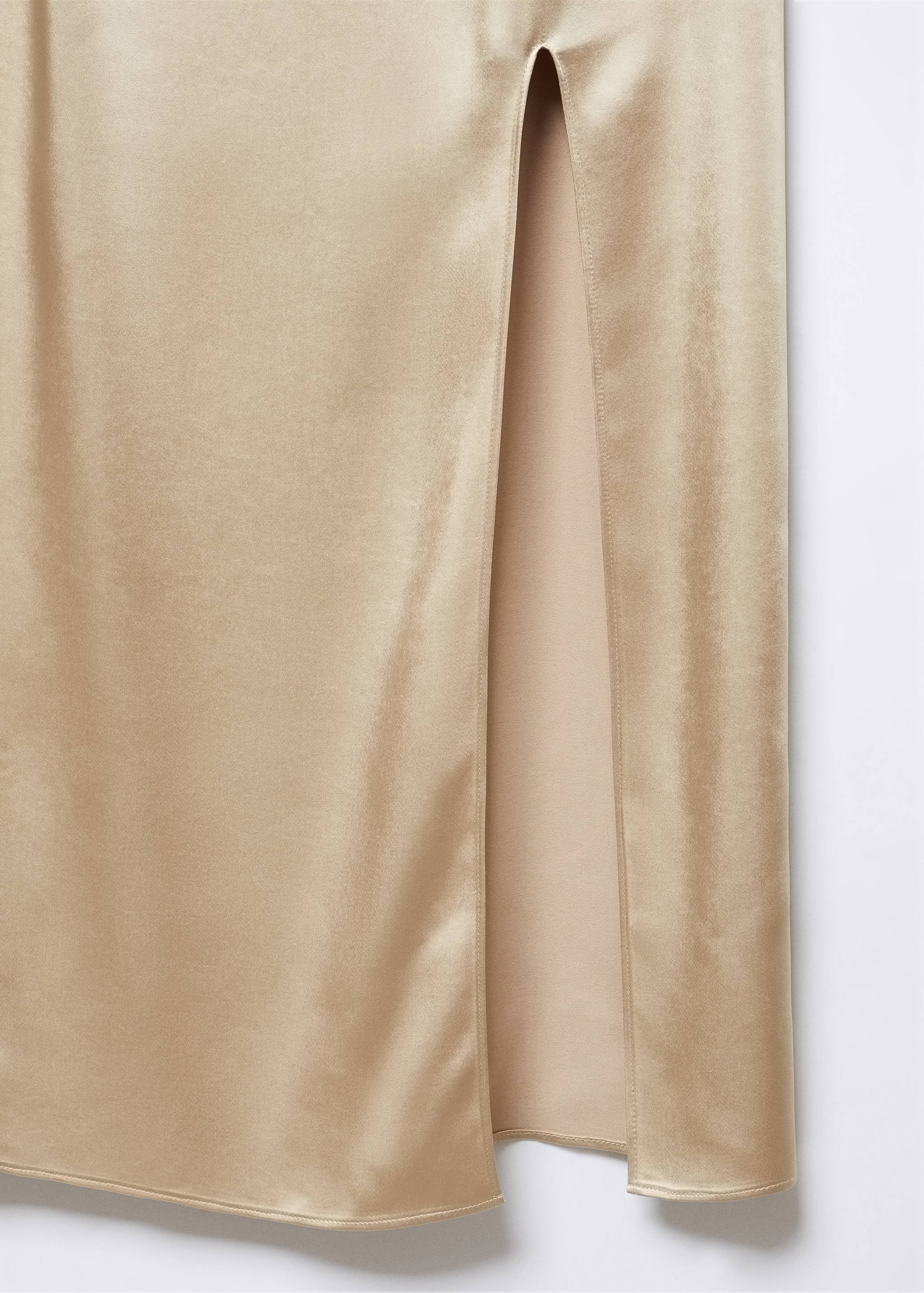 Side-slit satin dress - Details of the article 8
