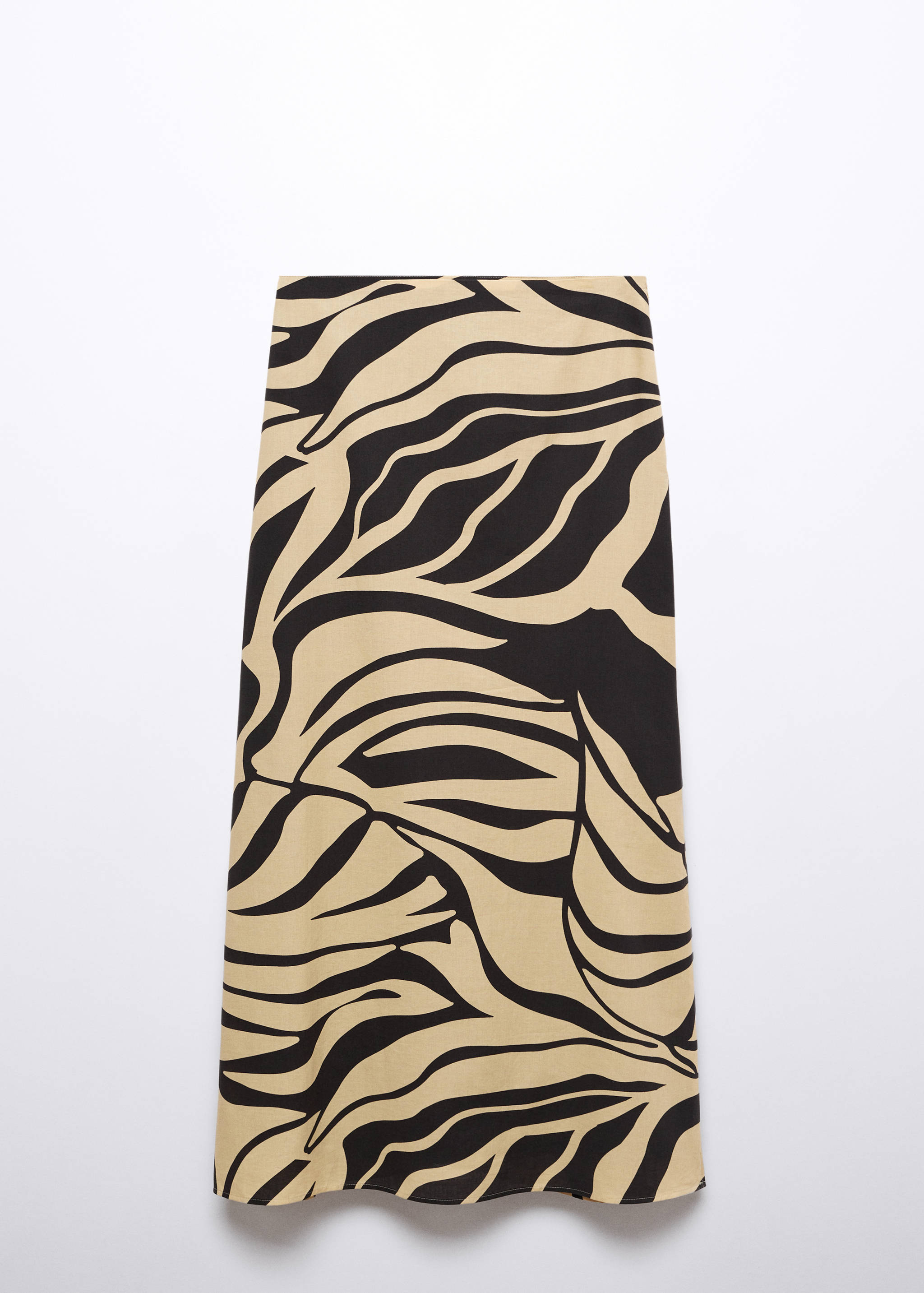 Bedrukte lange rok met split - Artikel zonder model