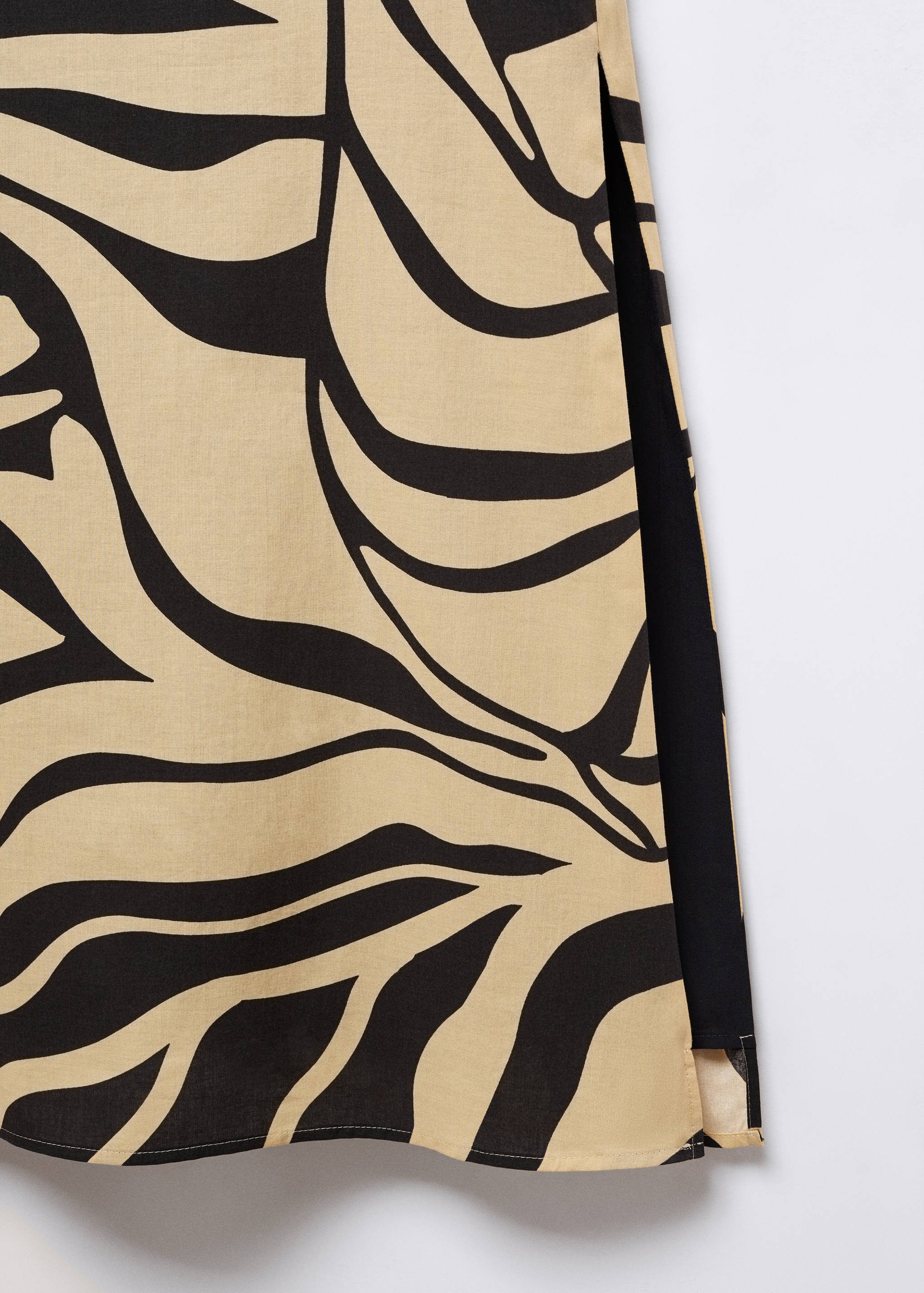 Bedrukte lange rok met split - Detail van het artikel 8