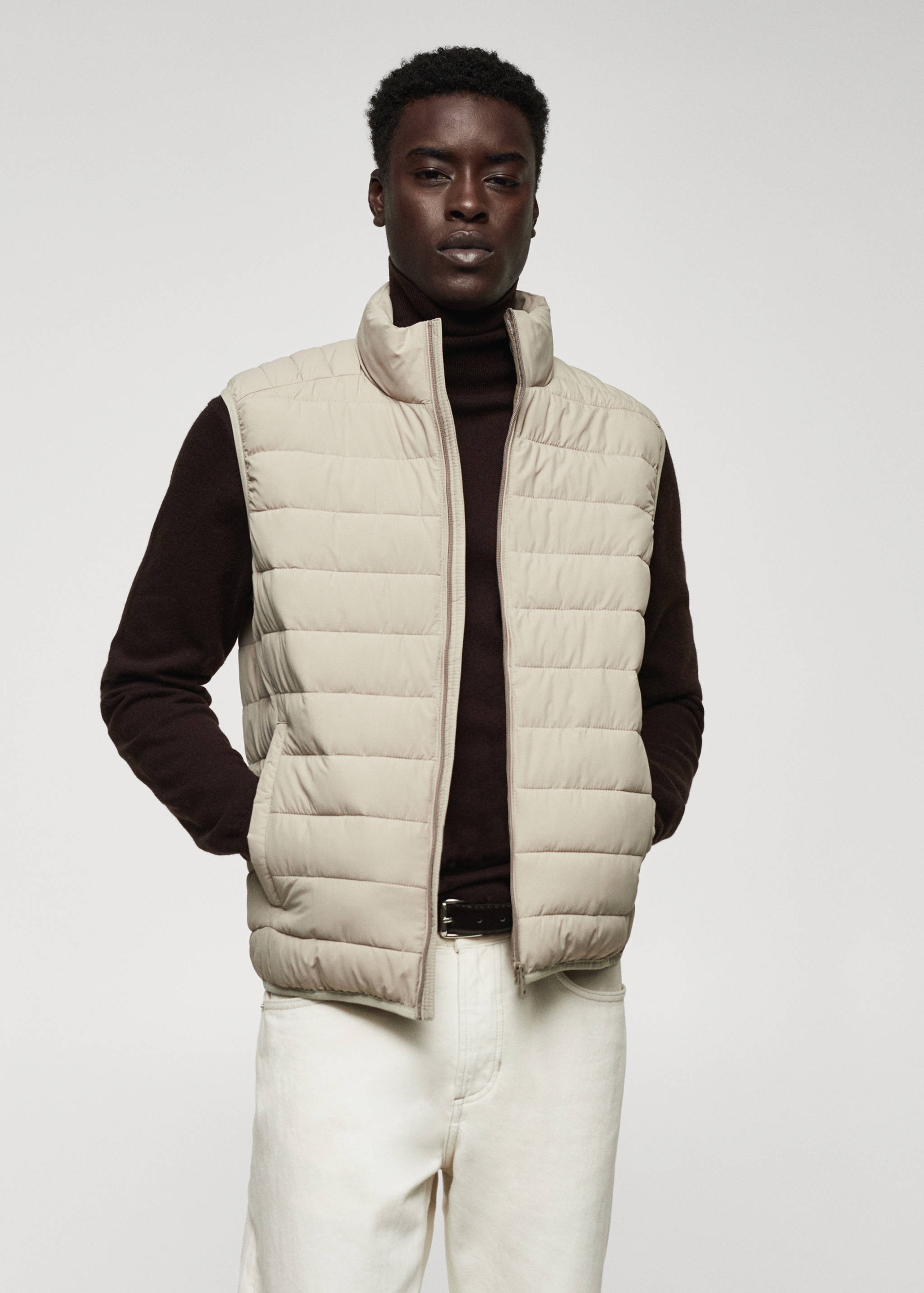 超轻防水绗缝马甲 - null