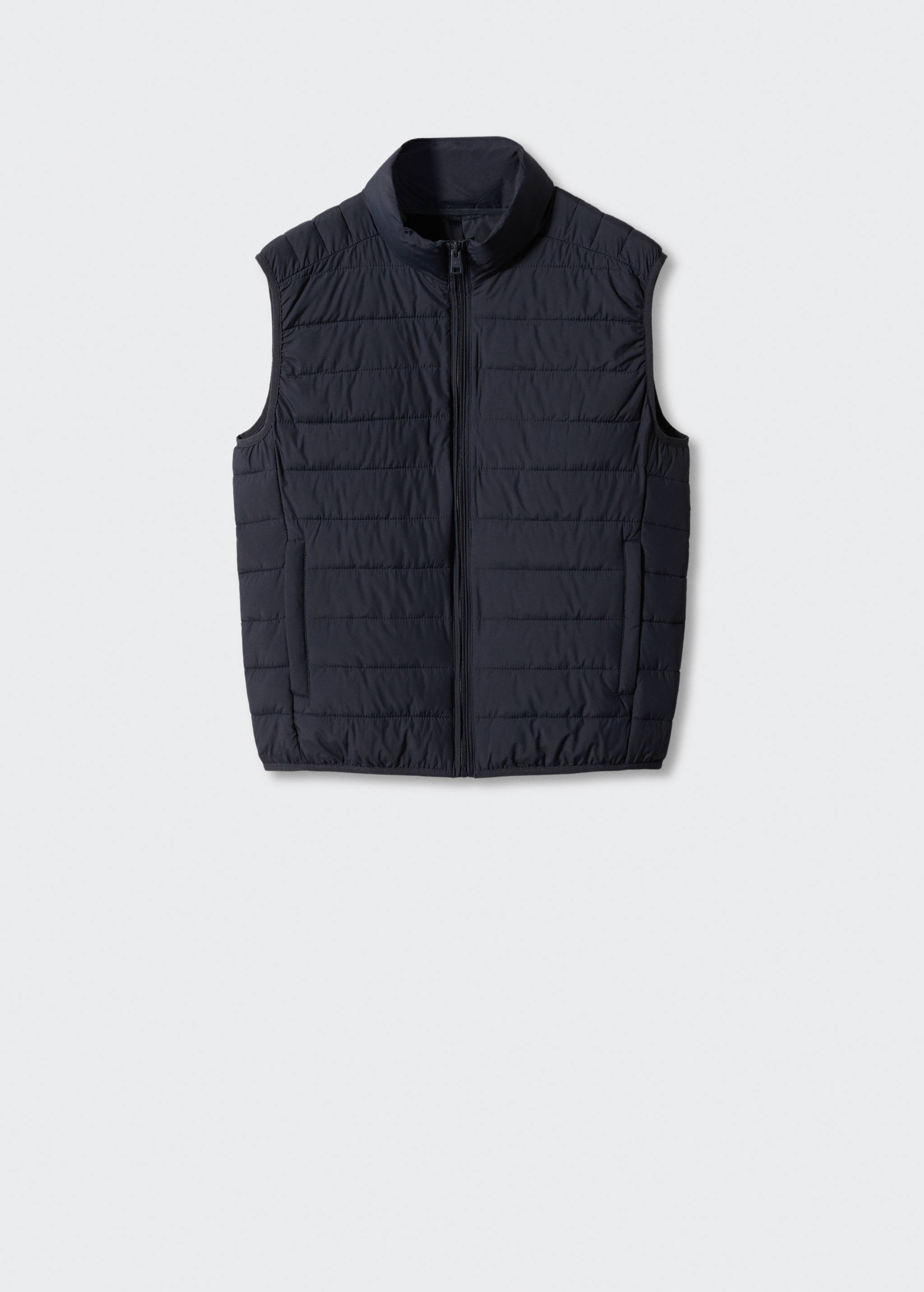Ultra-light padded water-repellent waistcoat - Article without model