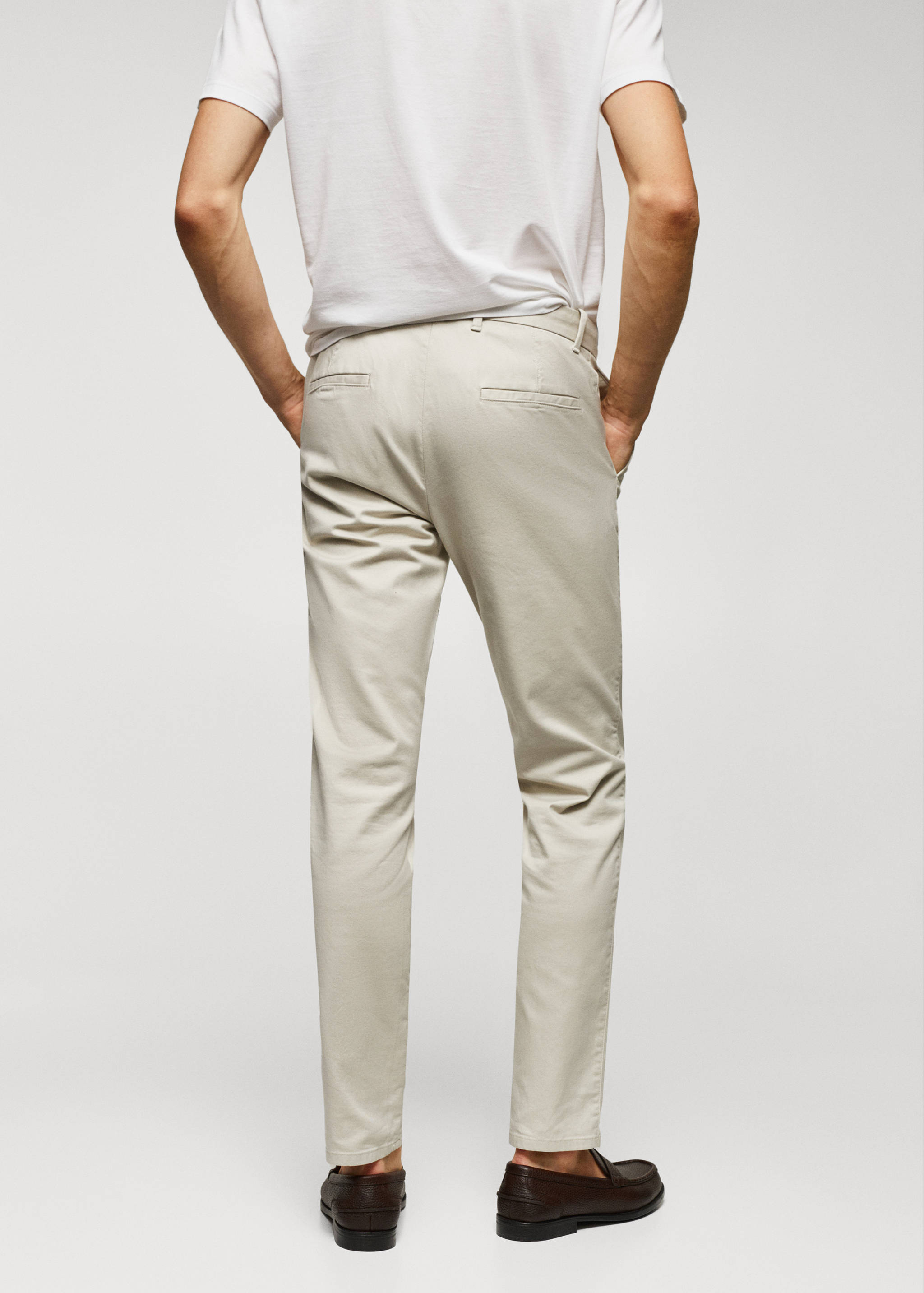 Pantalon chino slim fit serge - Verso de l’article