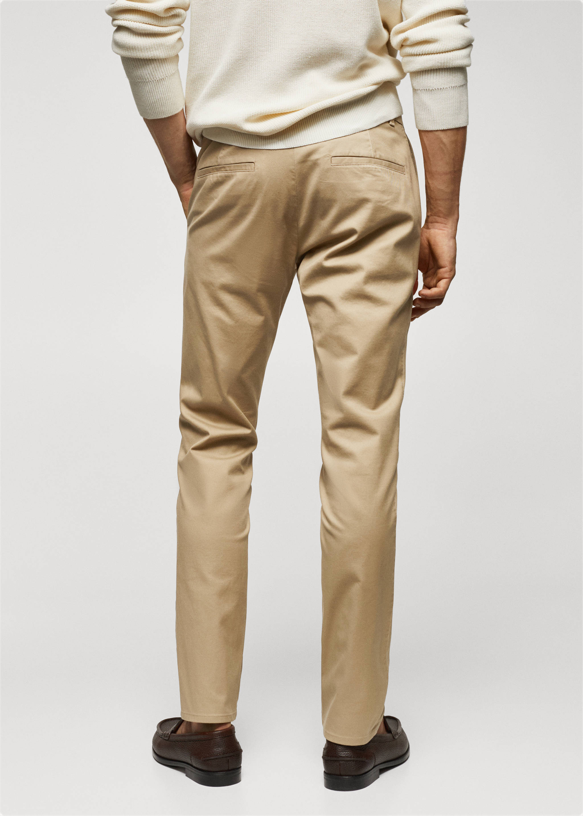 Pantalon chino slim fit serge - Verso de l’article