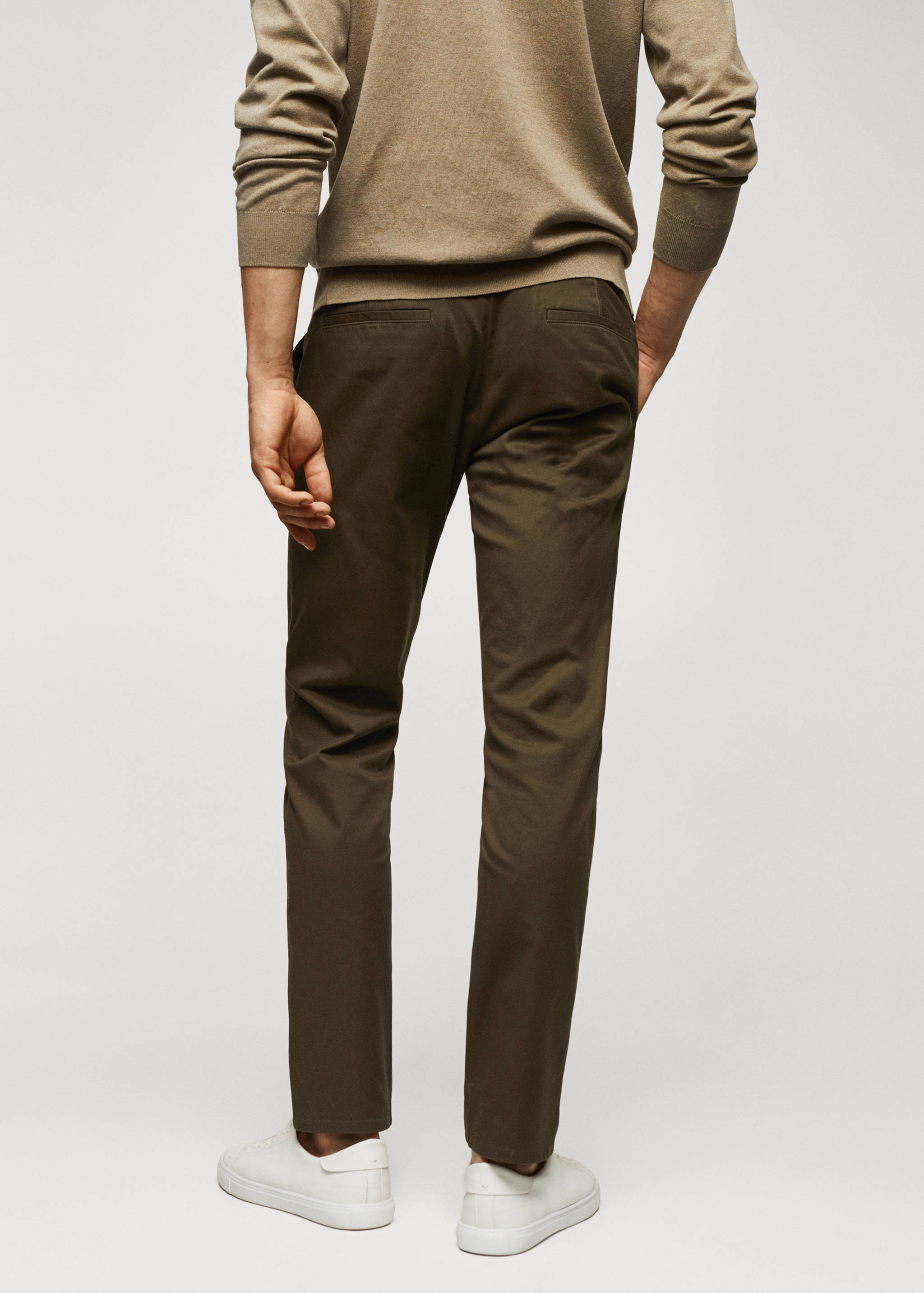 Pantalon chino slim fit serge - Verso de l’article
