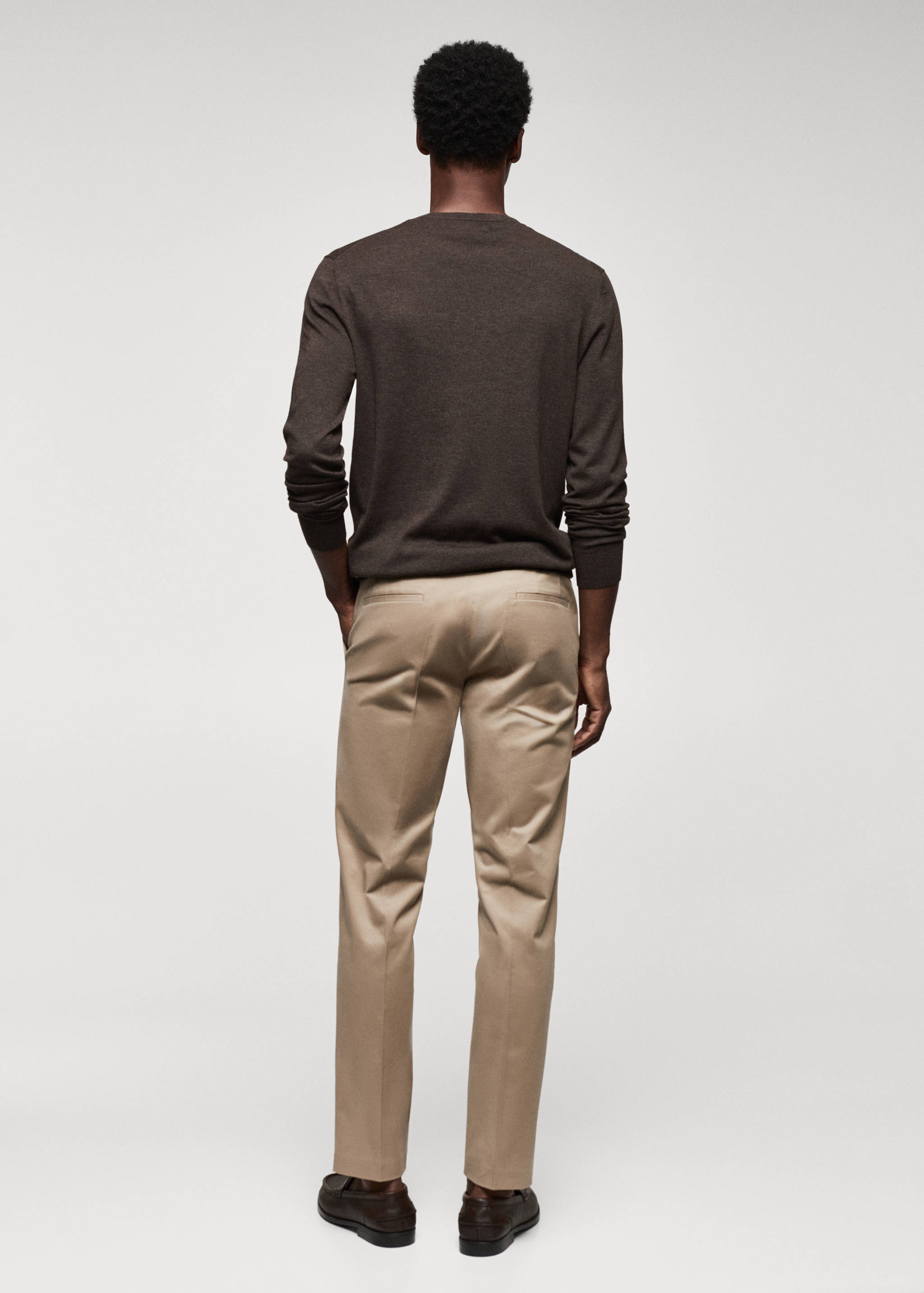 Chino slim-fit coton pinces - Verso de l’article