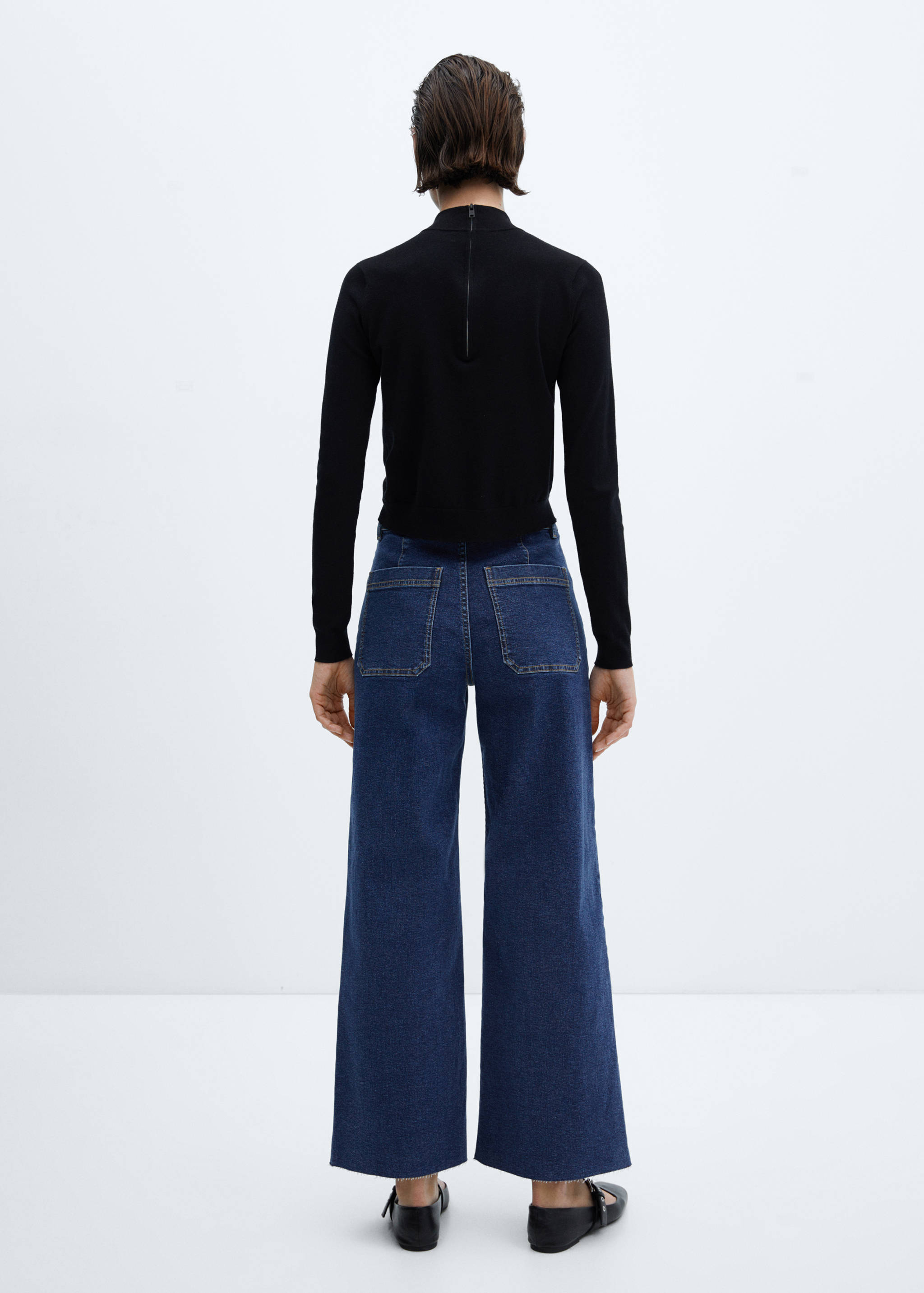 Jean style jupe-culotte Catherin taille haute - Verso de l’article
