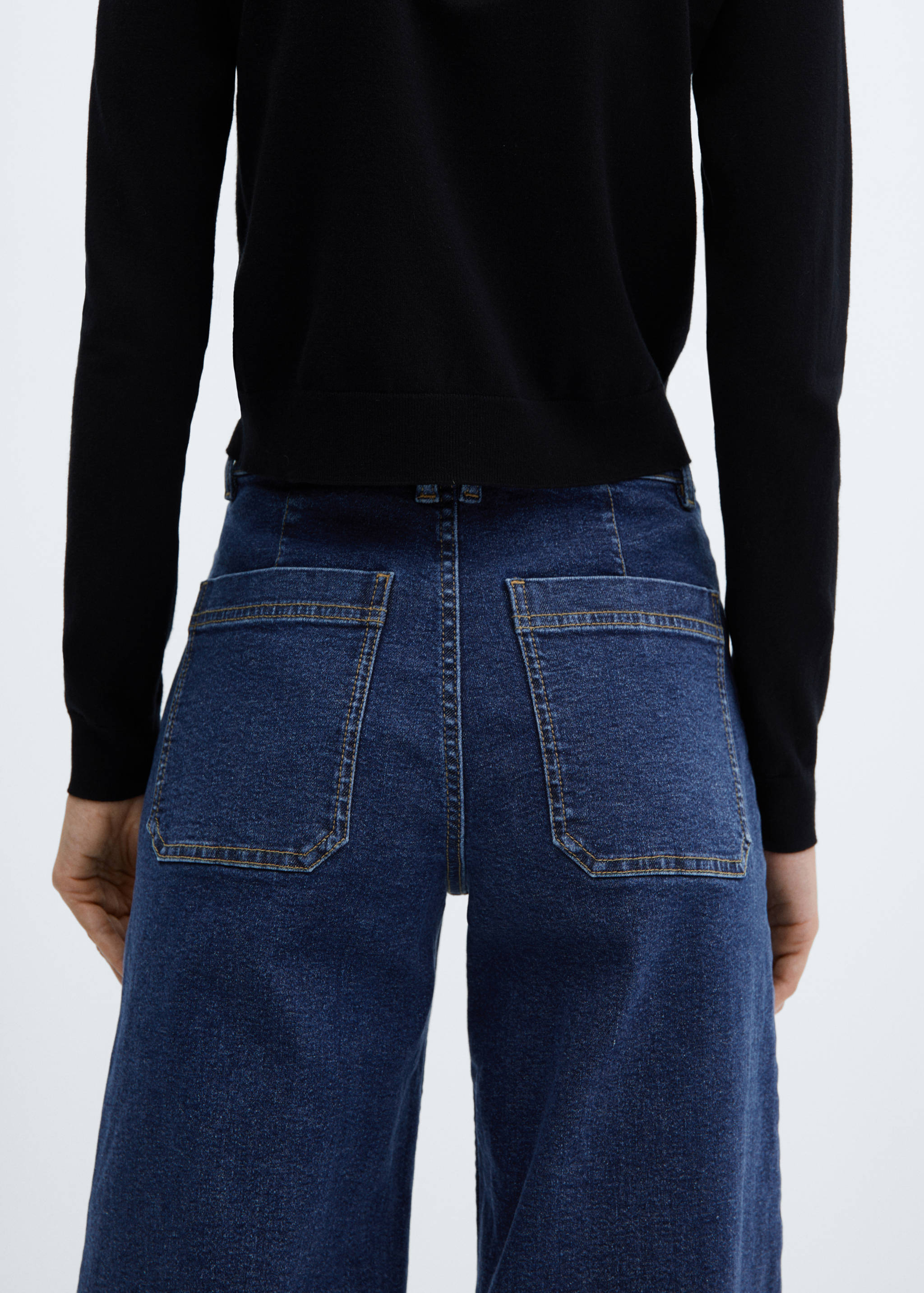 Jean style jupe-culotte Catherin taille haute - Détail de l'article 6