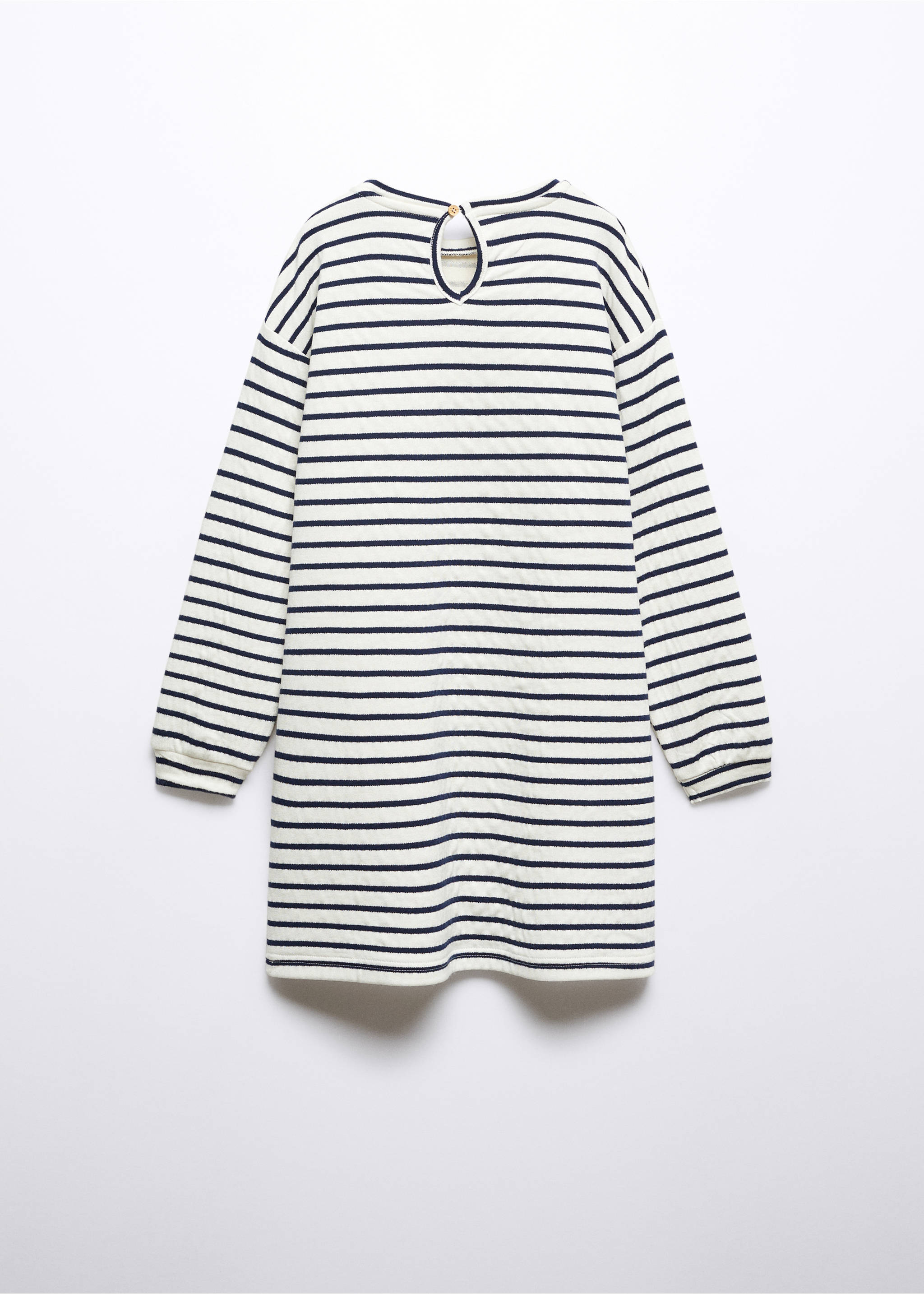 Striped dress - Reverse of the article, Navy. Ref: 57044404-00.