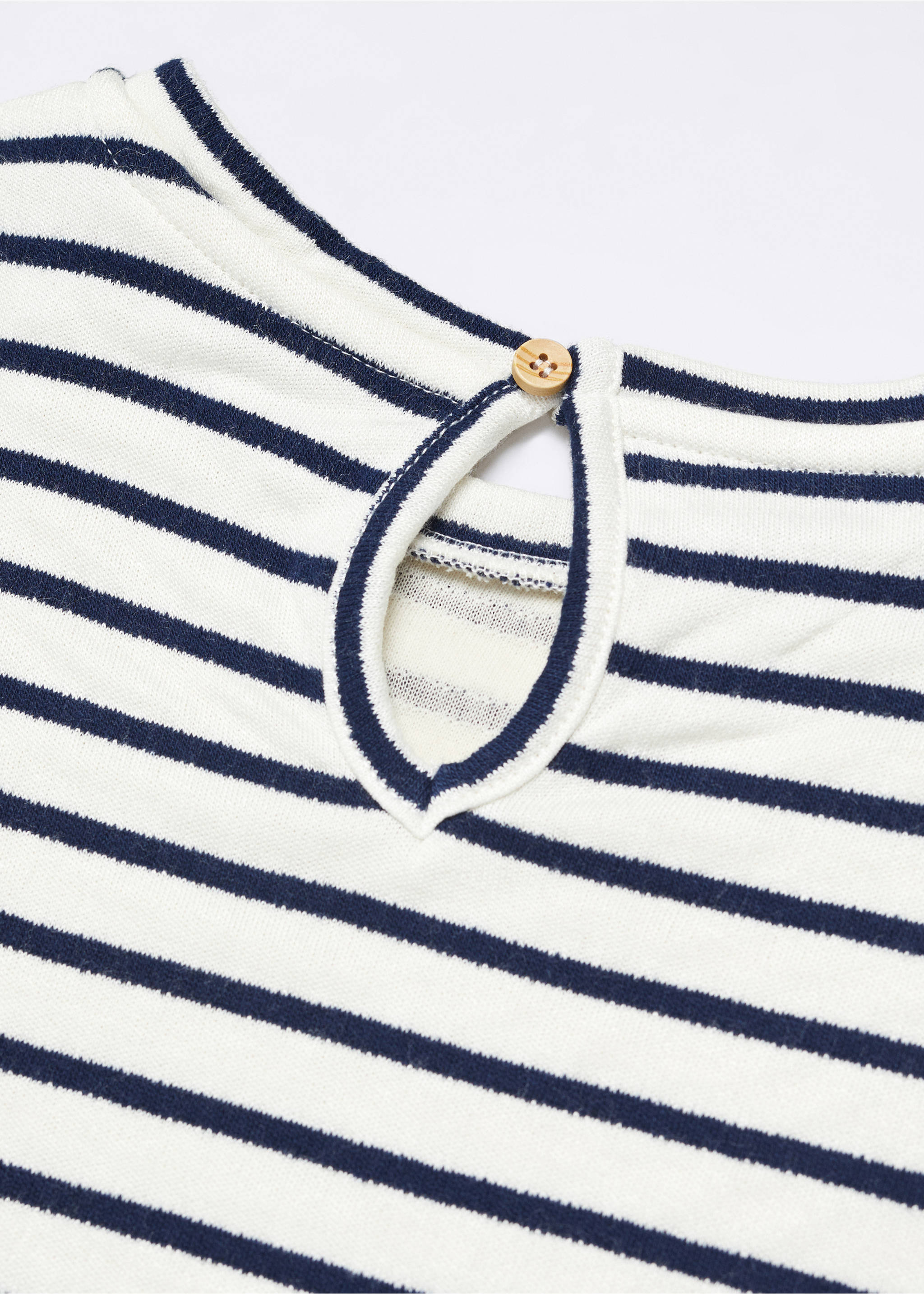 Striped dress - Details of the article 0, Navy. Ref: 57044404-00.