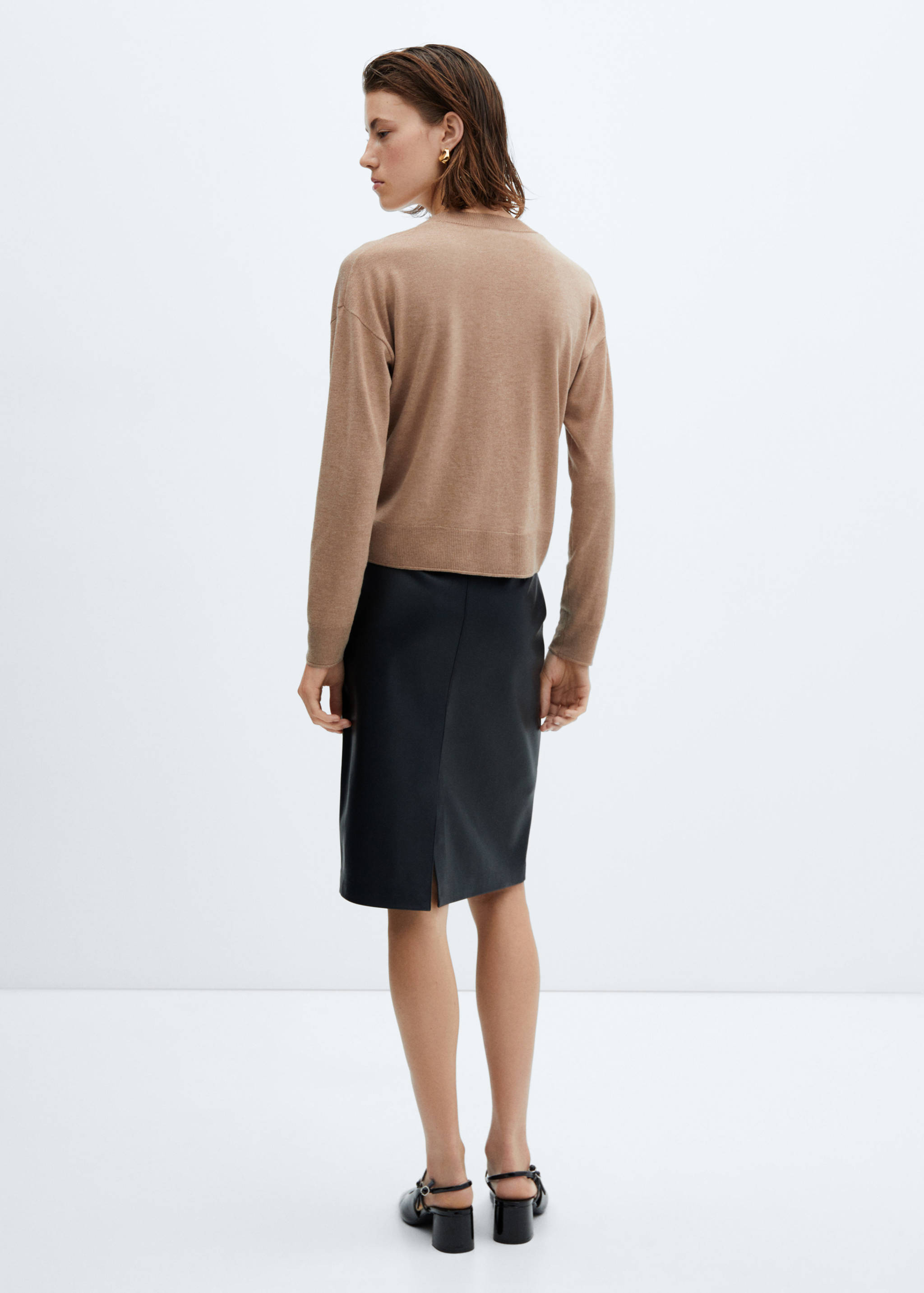 细线针织开衫 - null