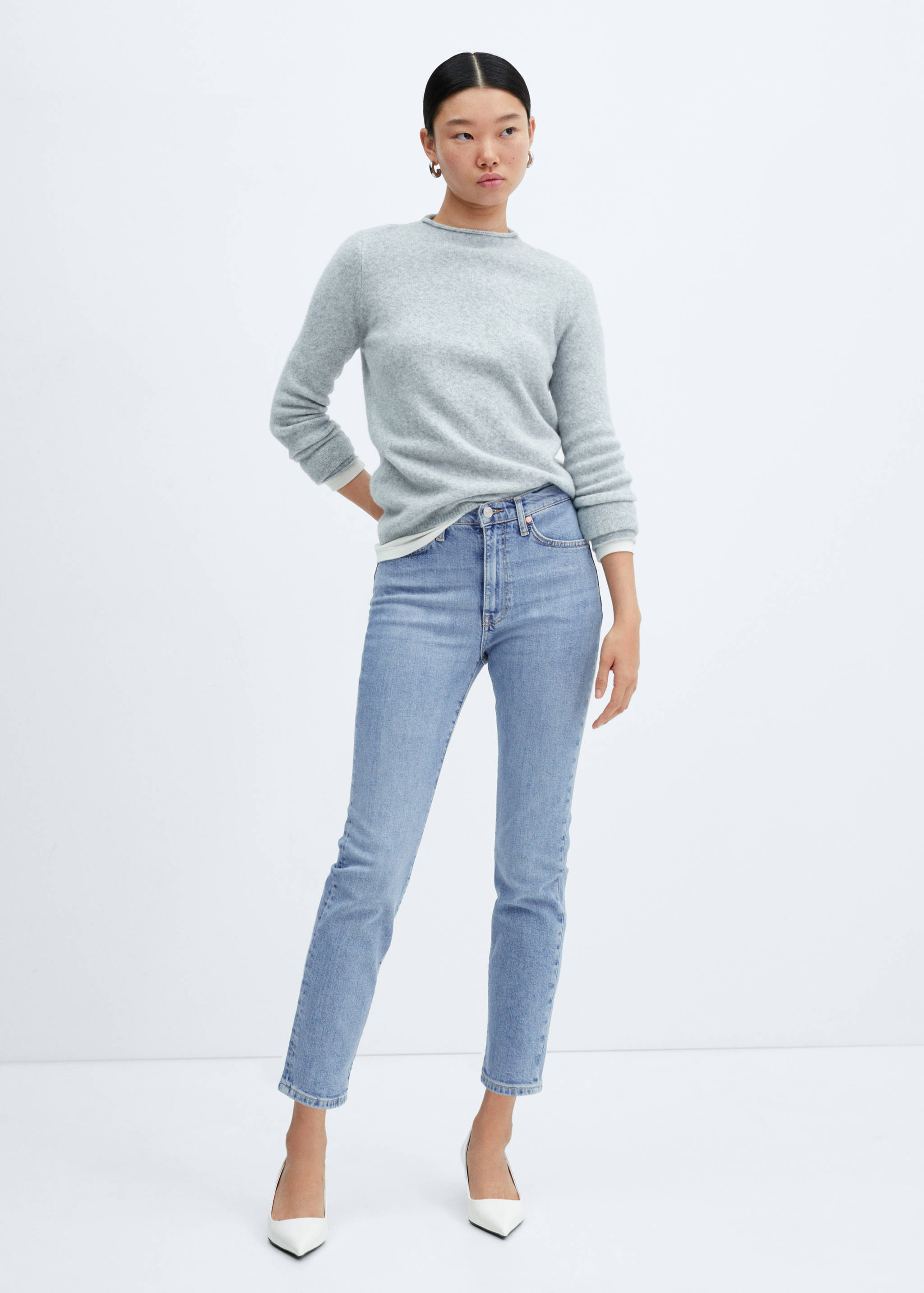 Jeans Claudia slim crop - Plano general