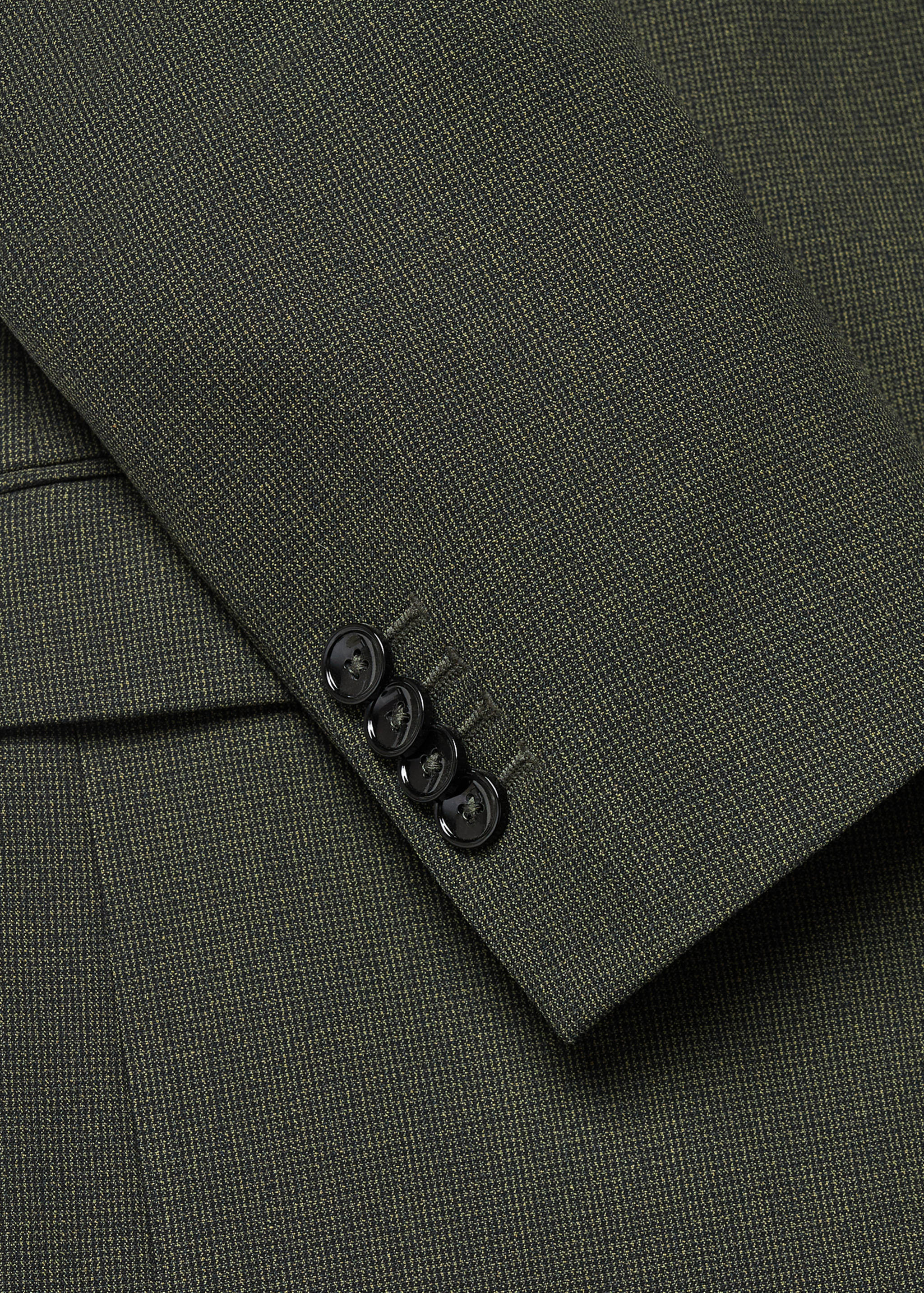 Veste costume imprimée slim-fit tissu stretch - Détail de l'article 0