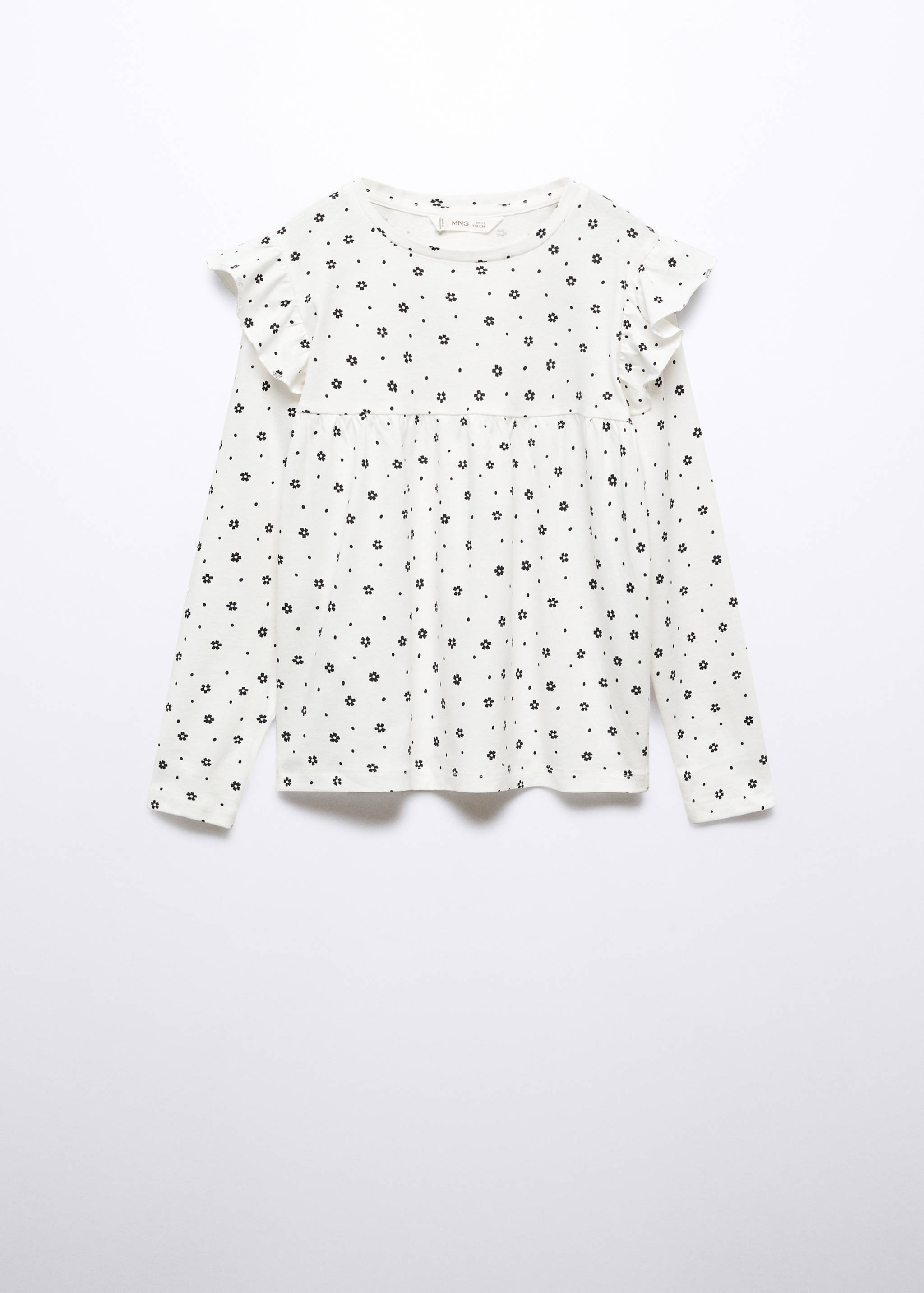 Long -sleeved t-shirt with ruffles - Article without model