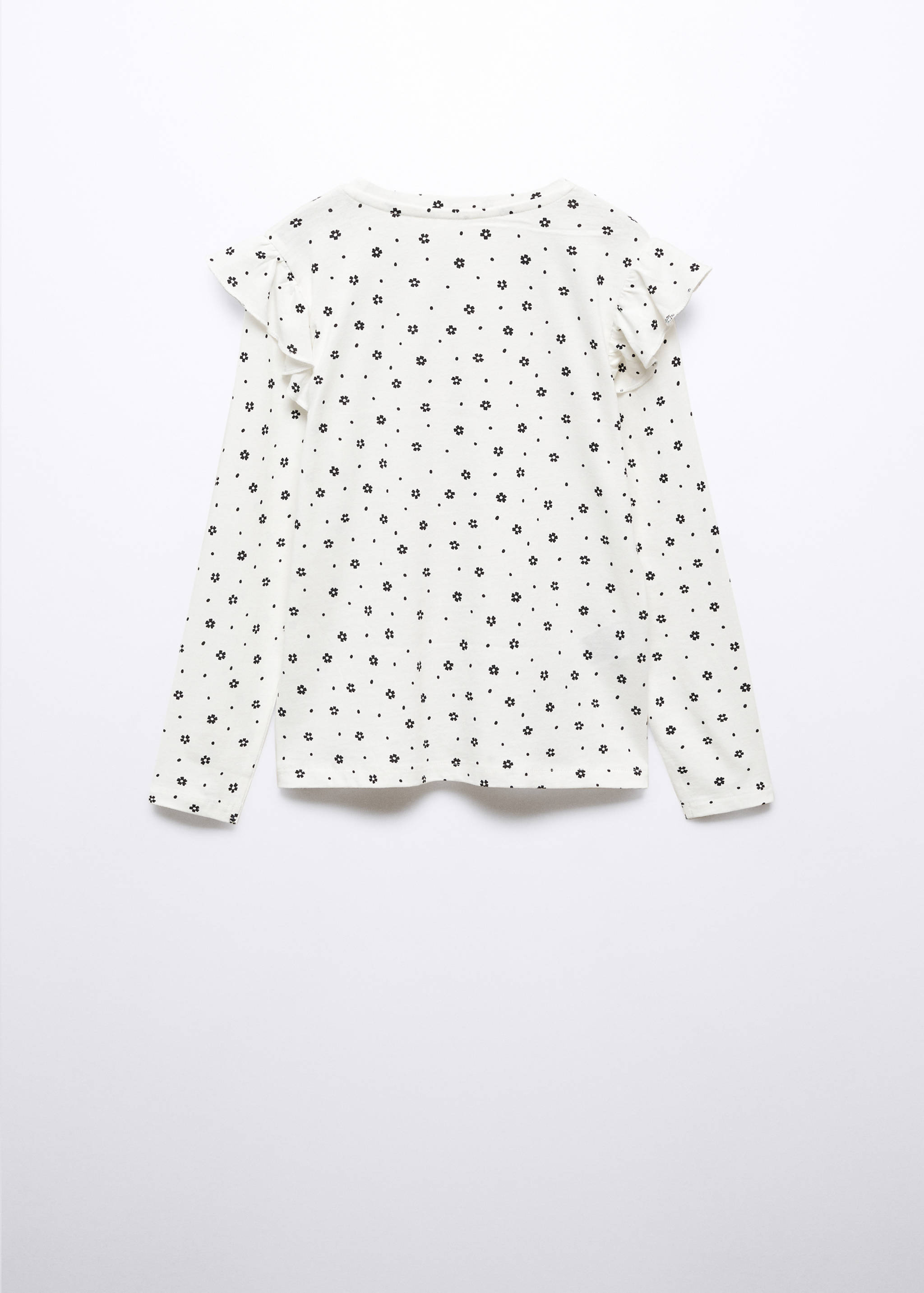 Long -sleeved t-shirt with ruffles - Reverse of the article