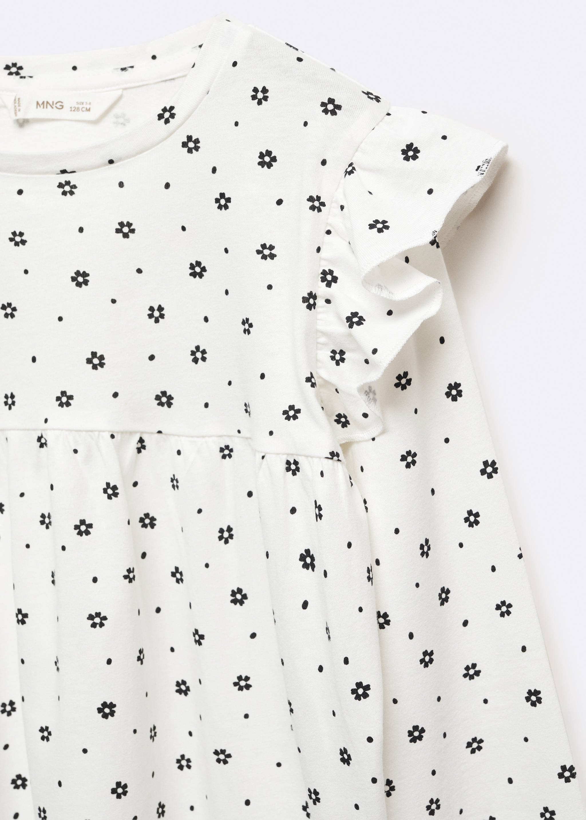 Long -sleeved t-shirt with ruffles - Details of the article 8