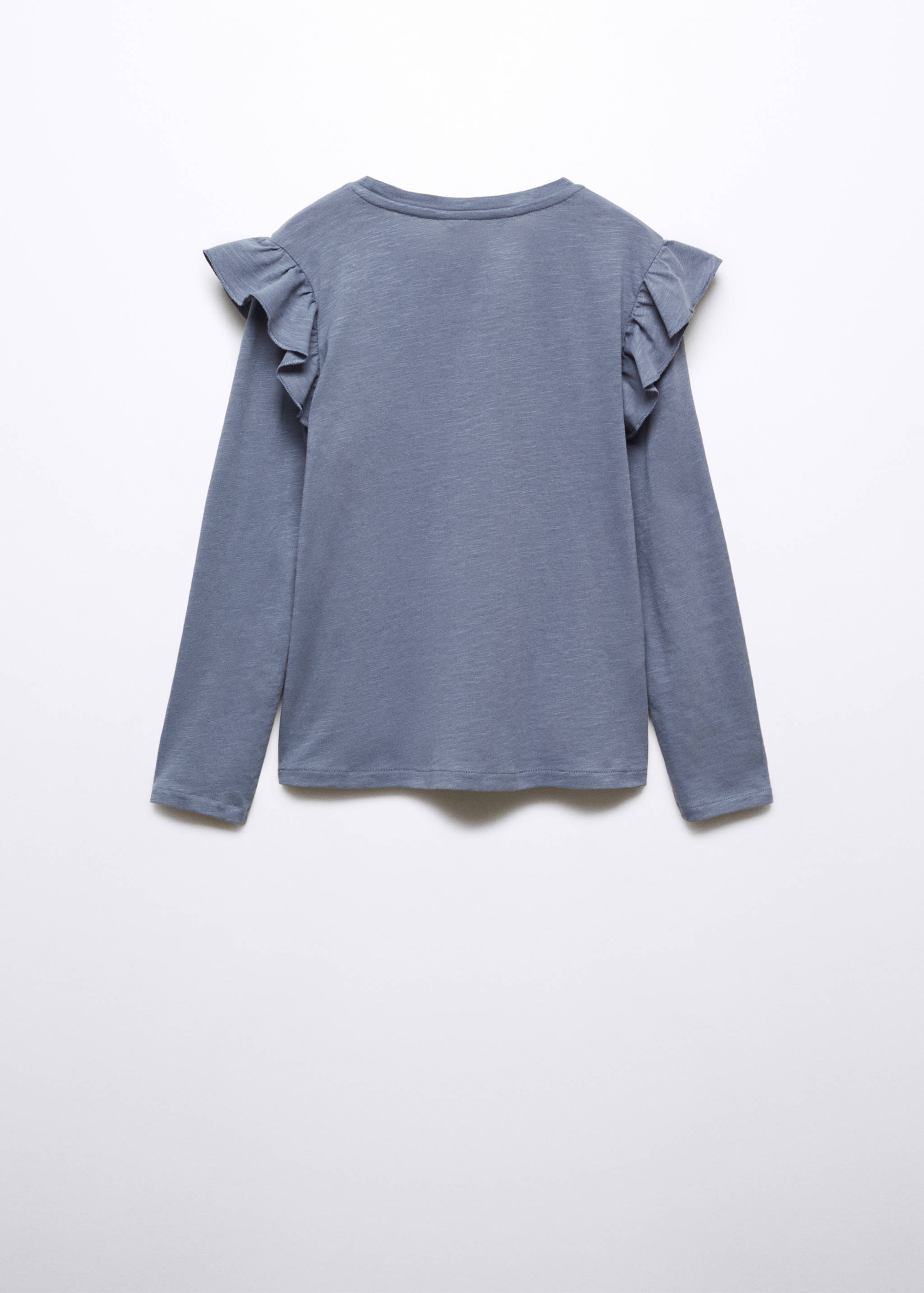 Long -sleeved t-shirt with ruffles - Reverse of the article