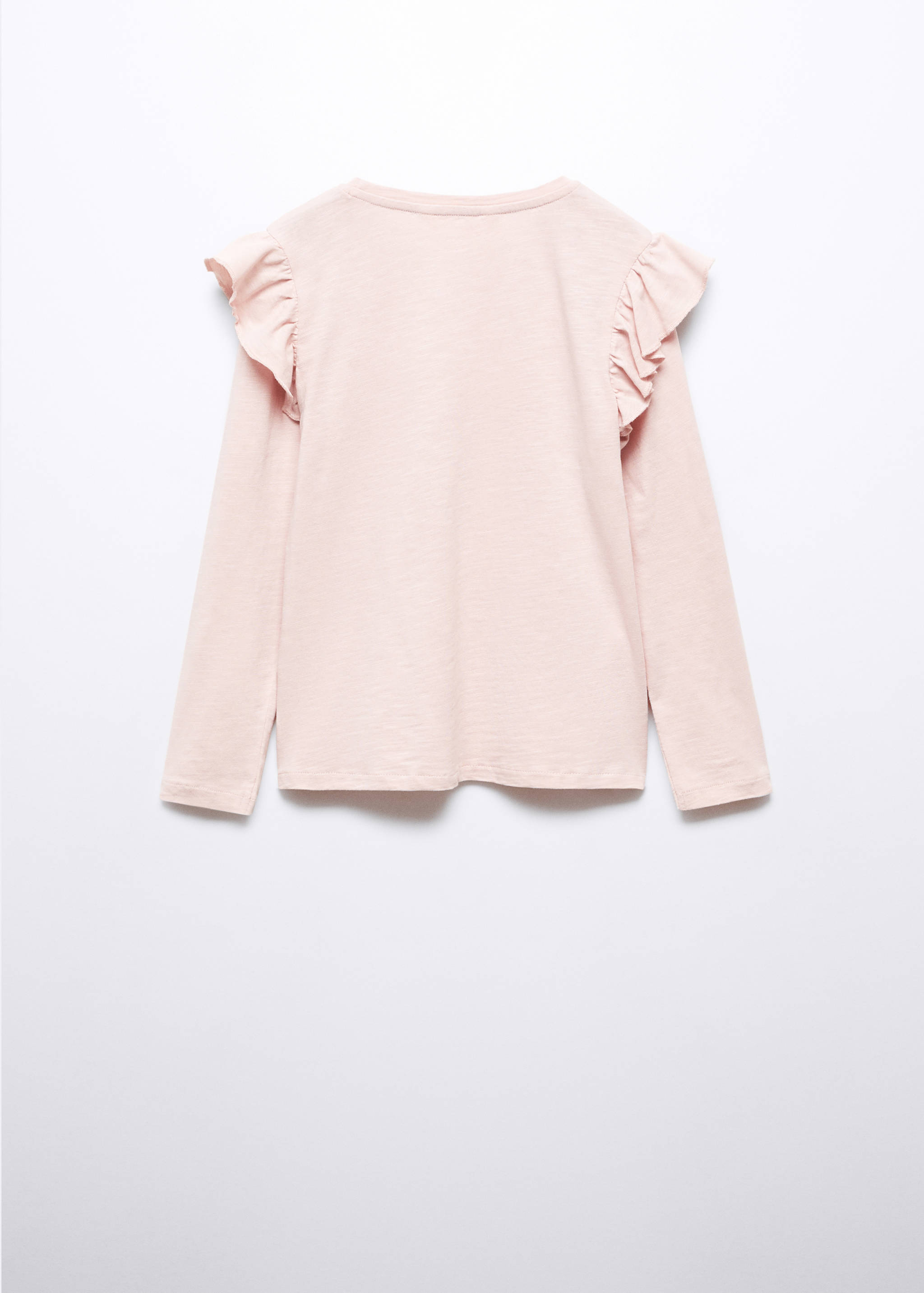 Long -sleeved t-shirt with ruffles - Reverse of the article