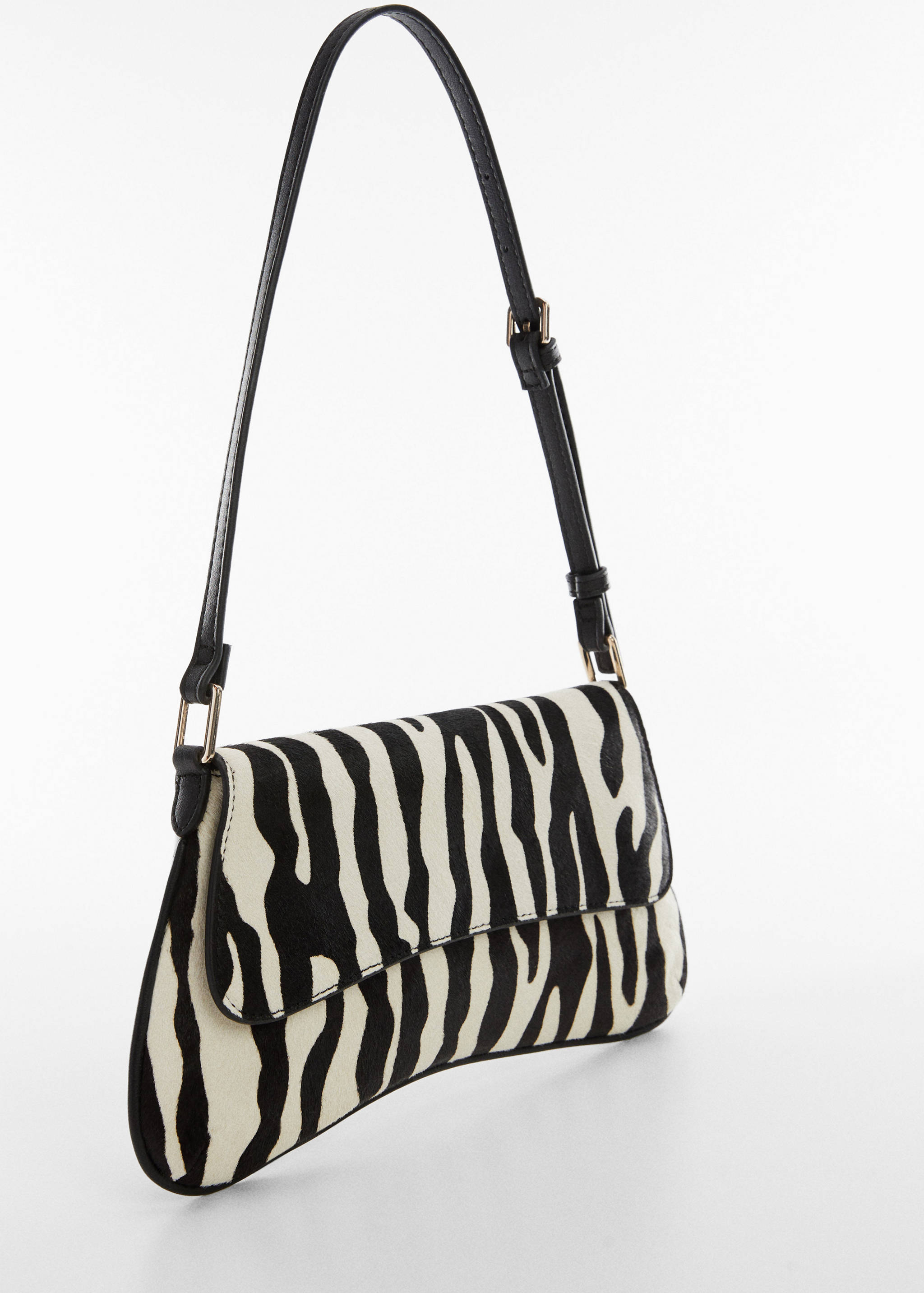Flap leather bag - Medium plane