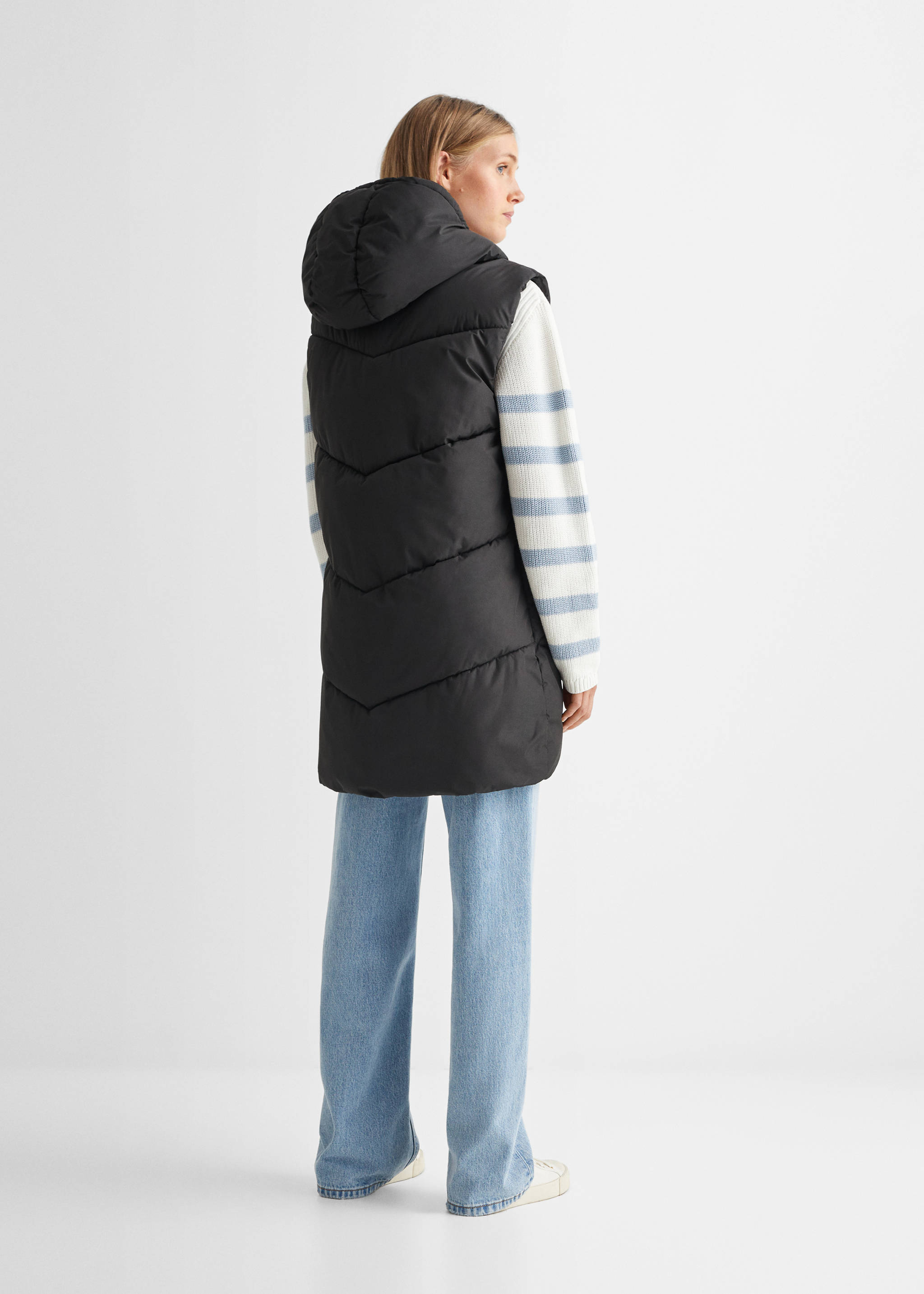 Long puffer vest - Reverse of the article