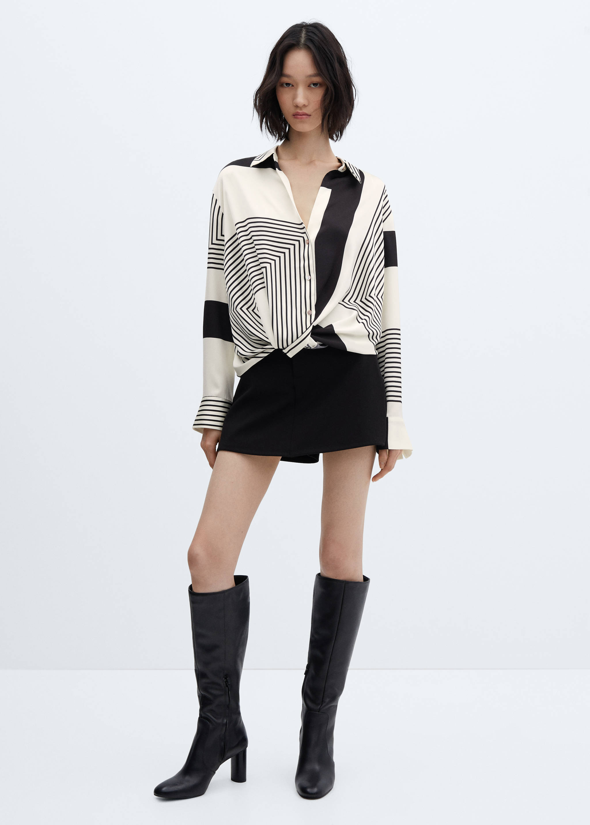 Stripe-print shirt - General plane