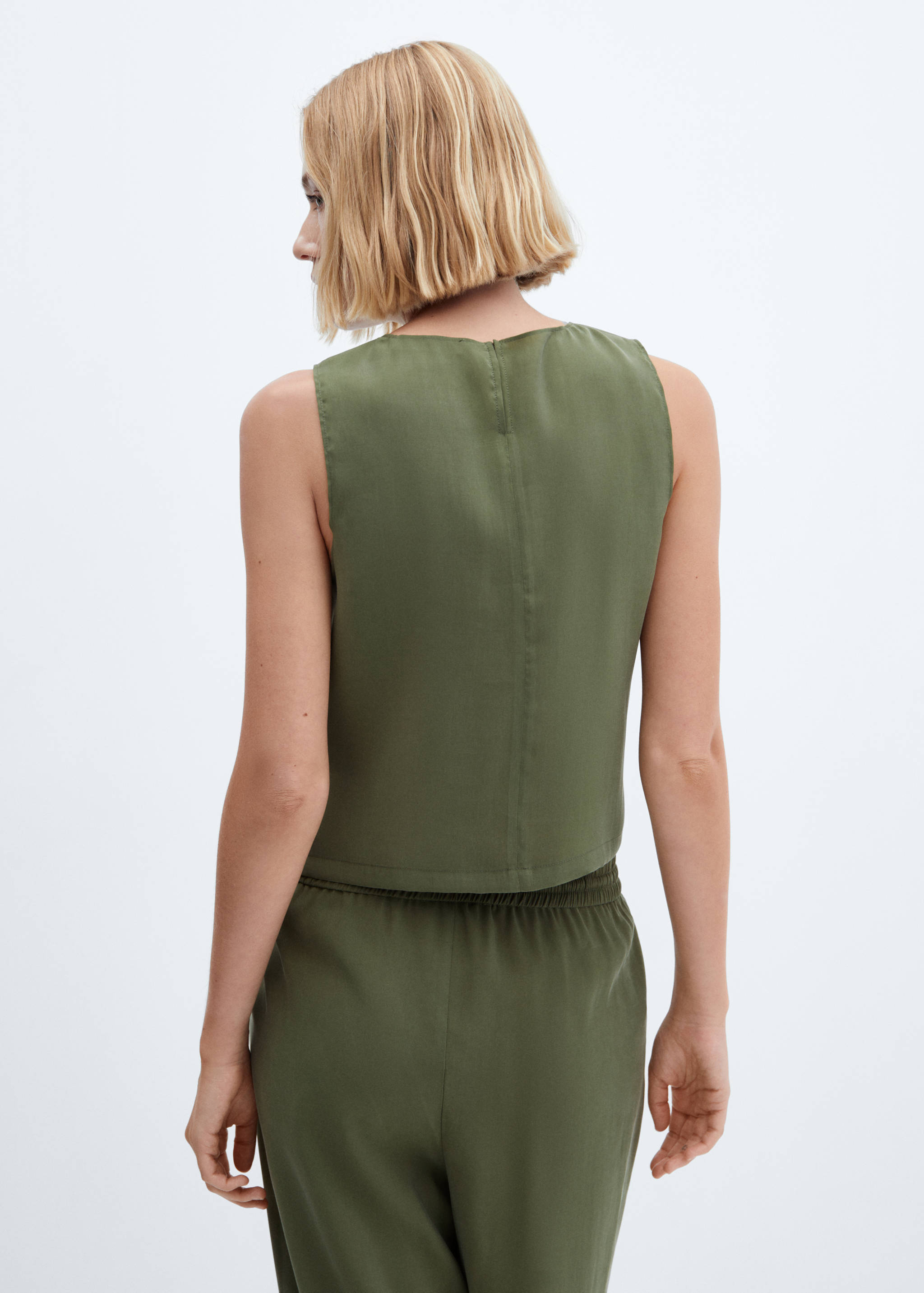 Blusa modal tirantes anchos - Reverso del artículo