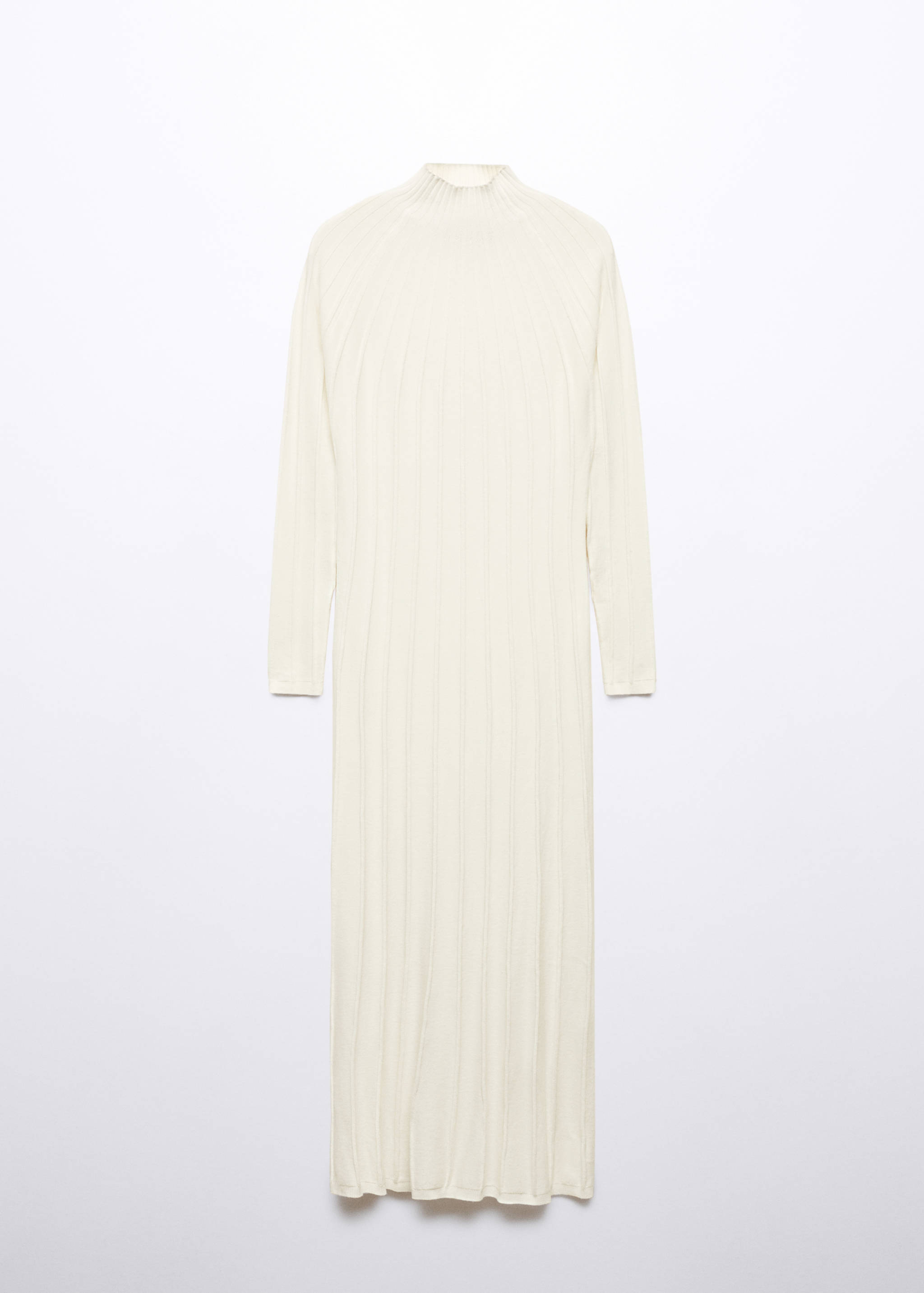 Perkins-neck ribbed dress - Article without model