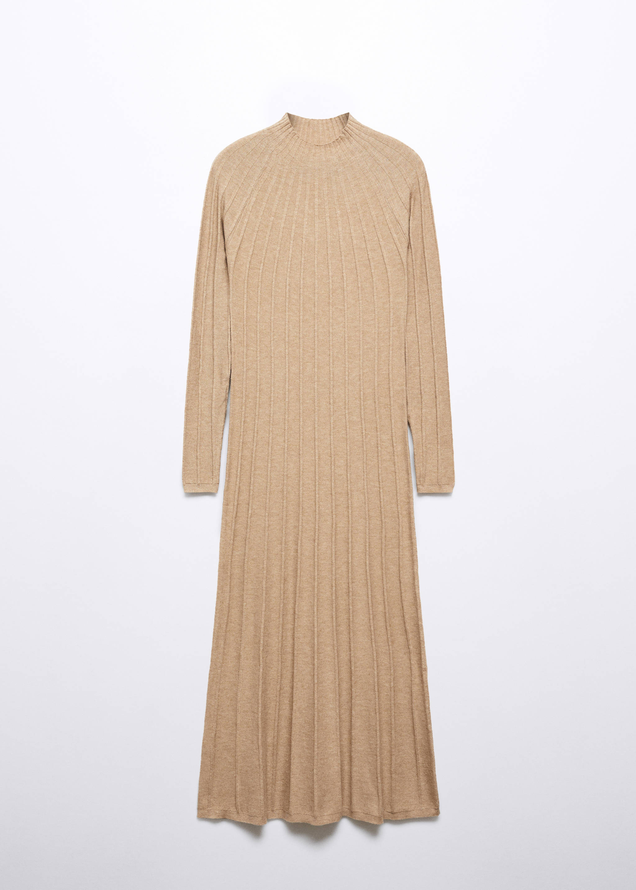 Perkins-neck ribbed dress - Article without model