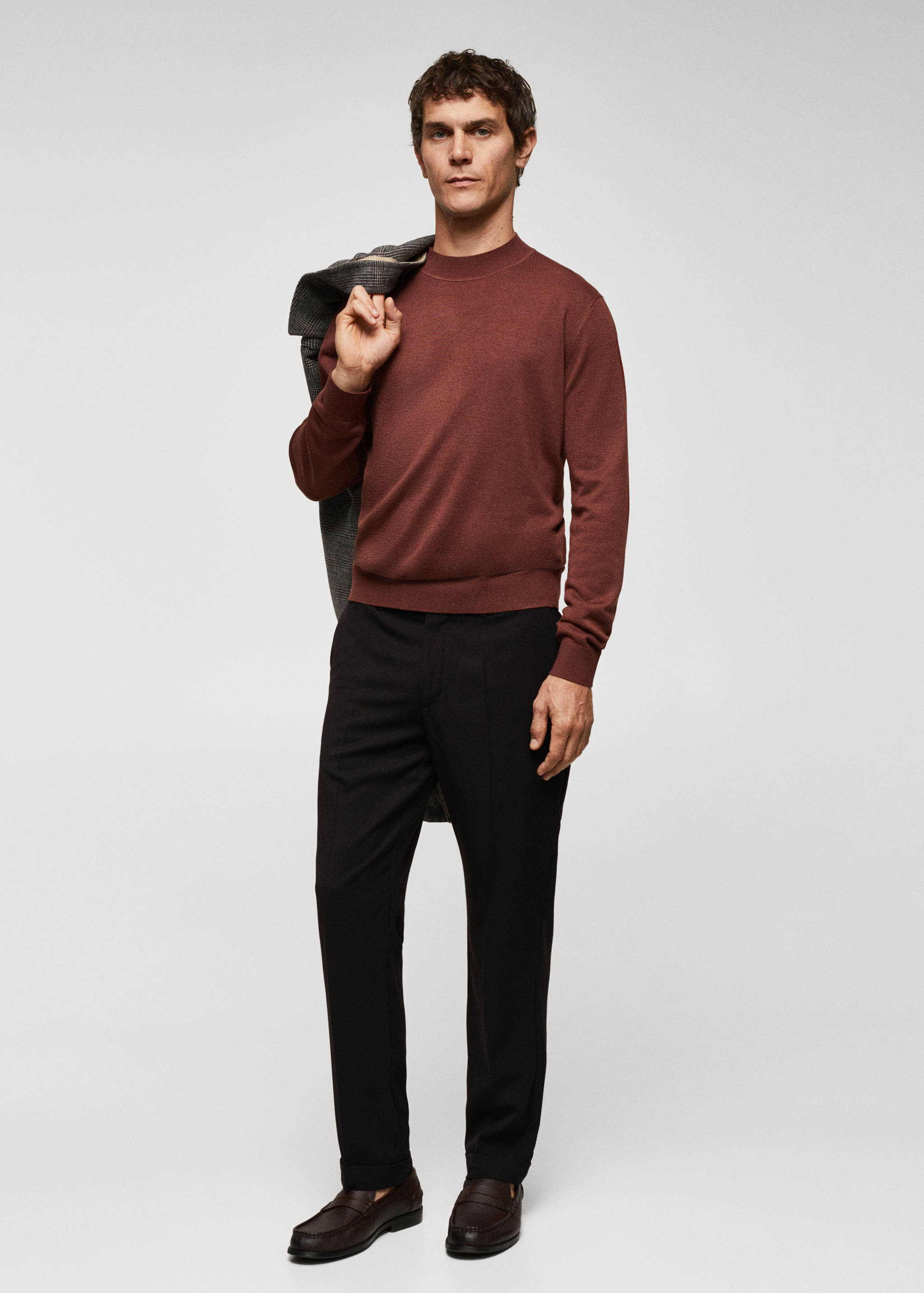 Pantalon slim-fit tissu recyclé - Plan général