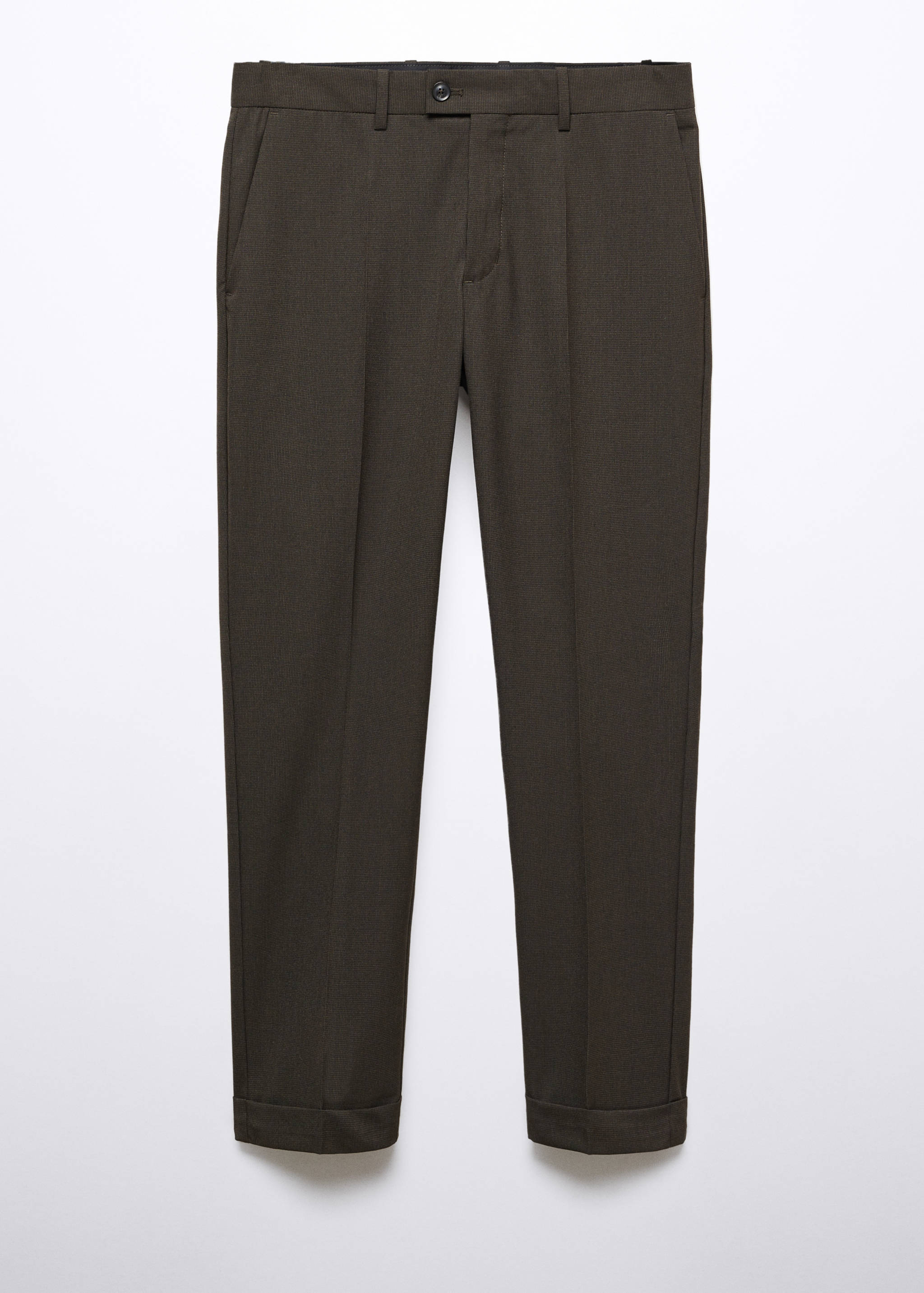 Pantalon slim fit micro pied-de-poule - Article sans modèle