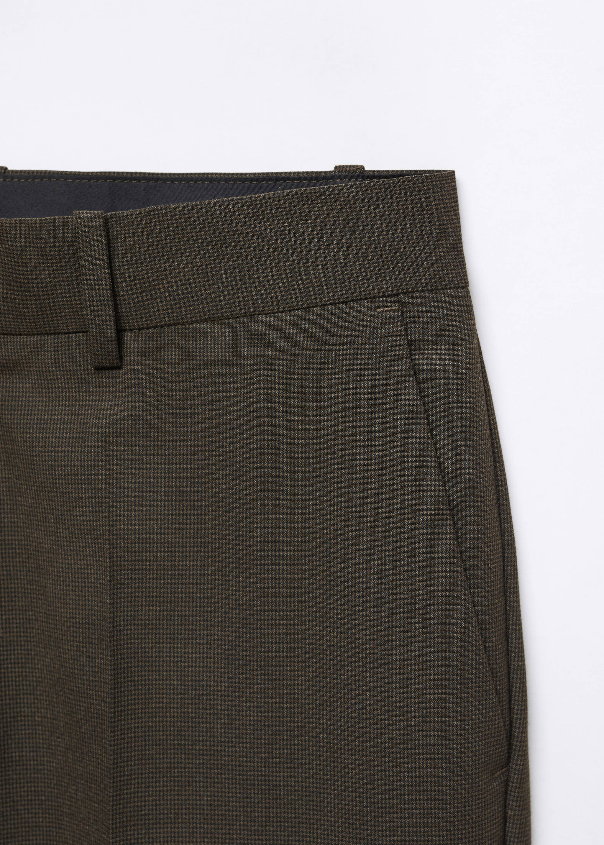 Pantalon slim fit micro pied-de-poule - Détail de l'article 8