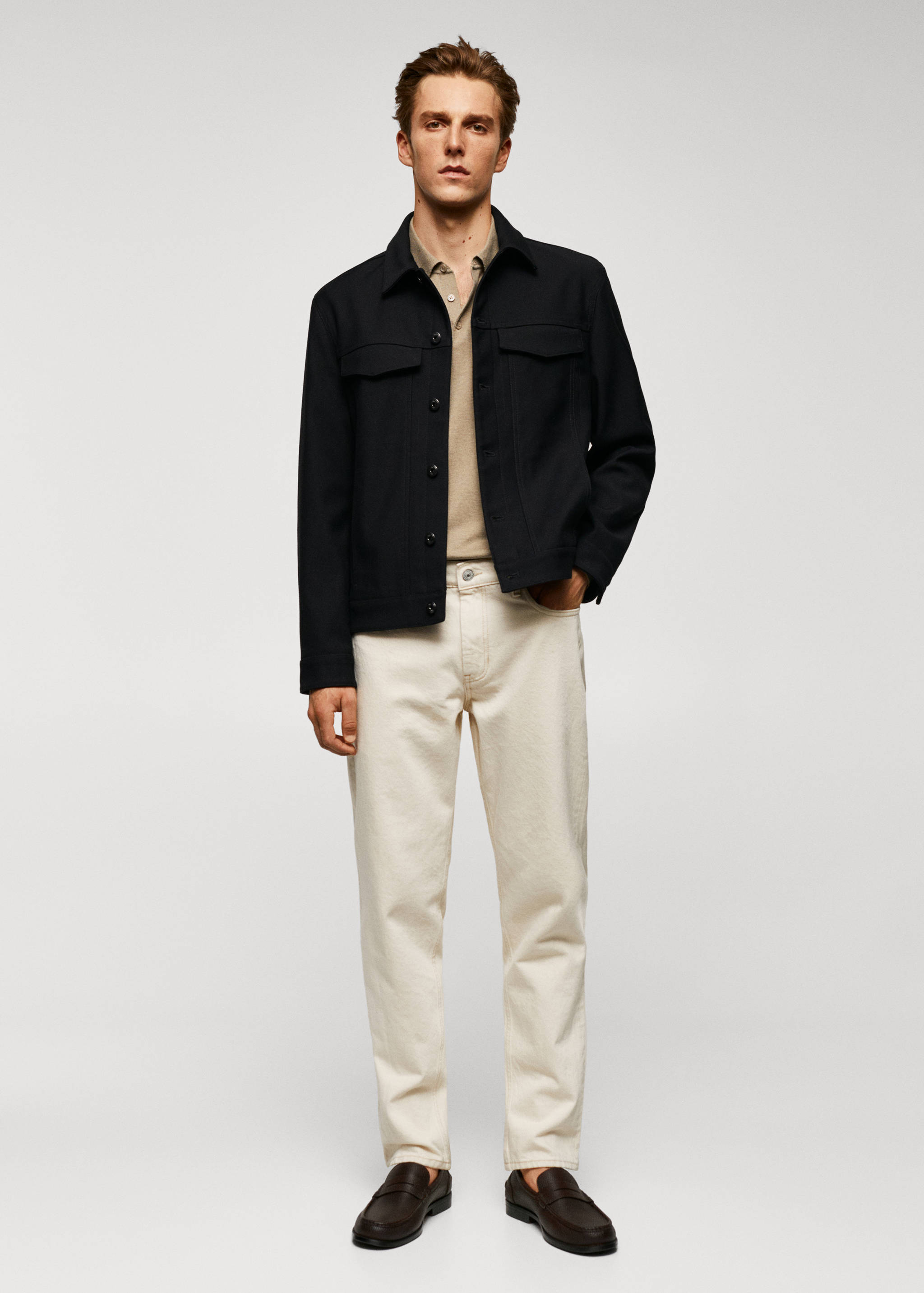 Twill jacket with pockets - General plane