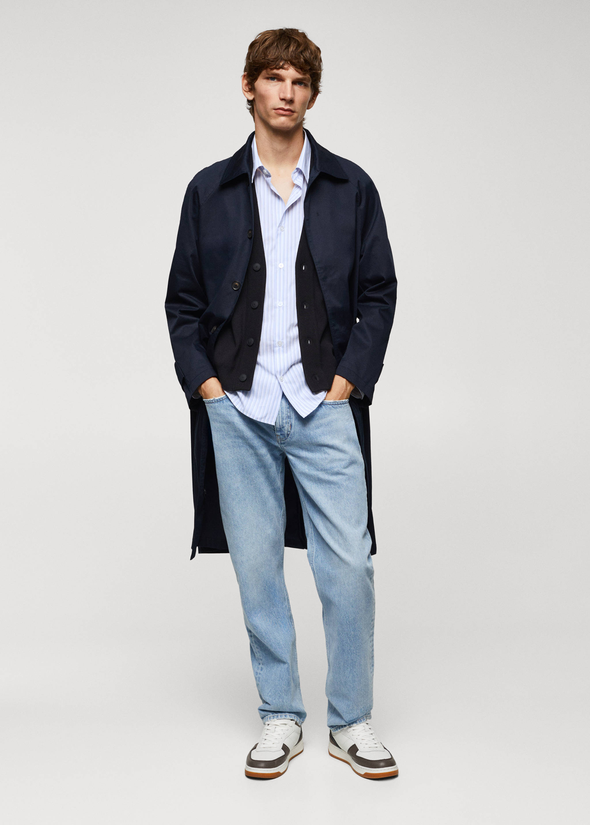 Striped cotton oversized shirt - General plane