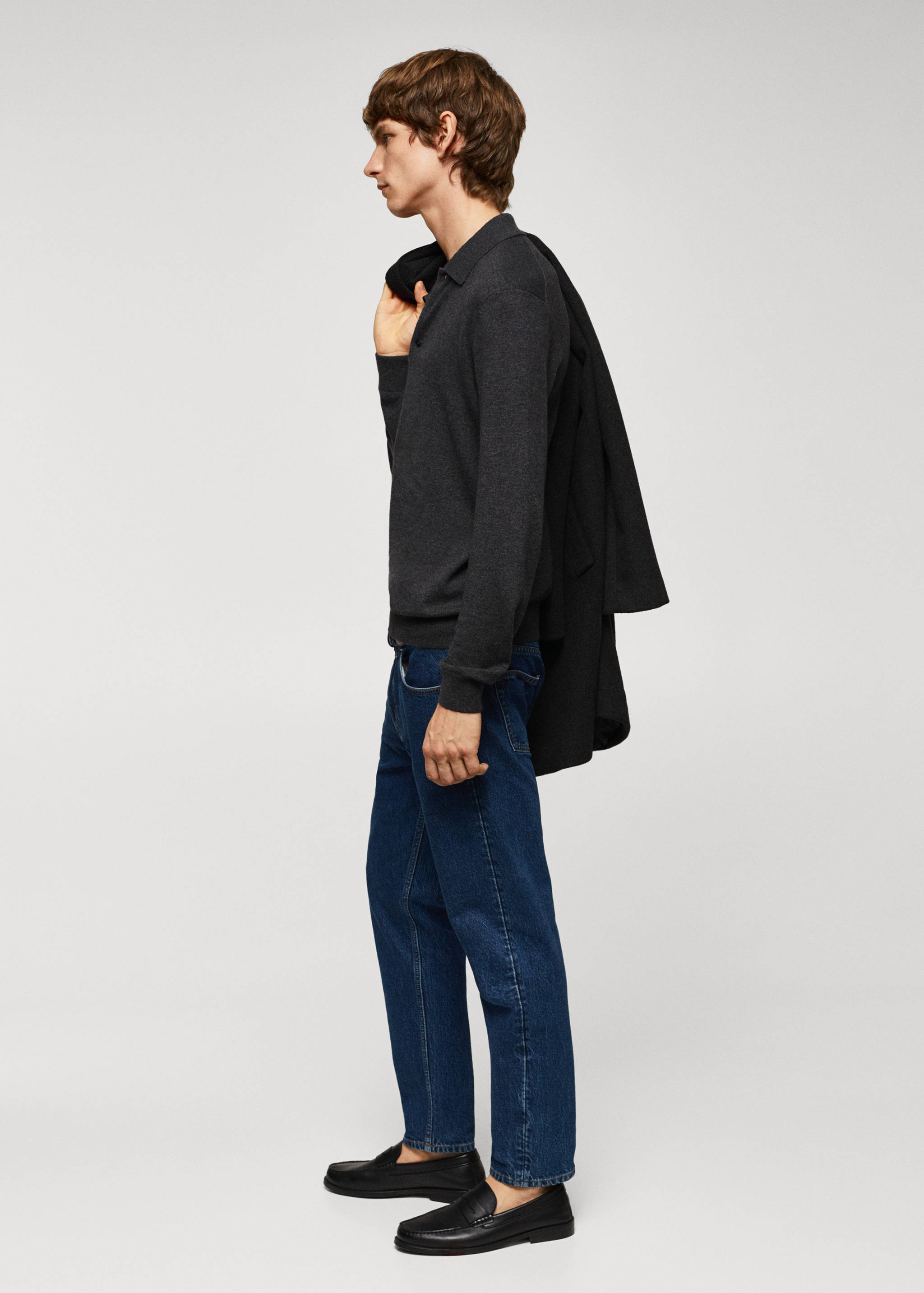 Polo laine manches longues chiné - Détail de l'article 2