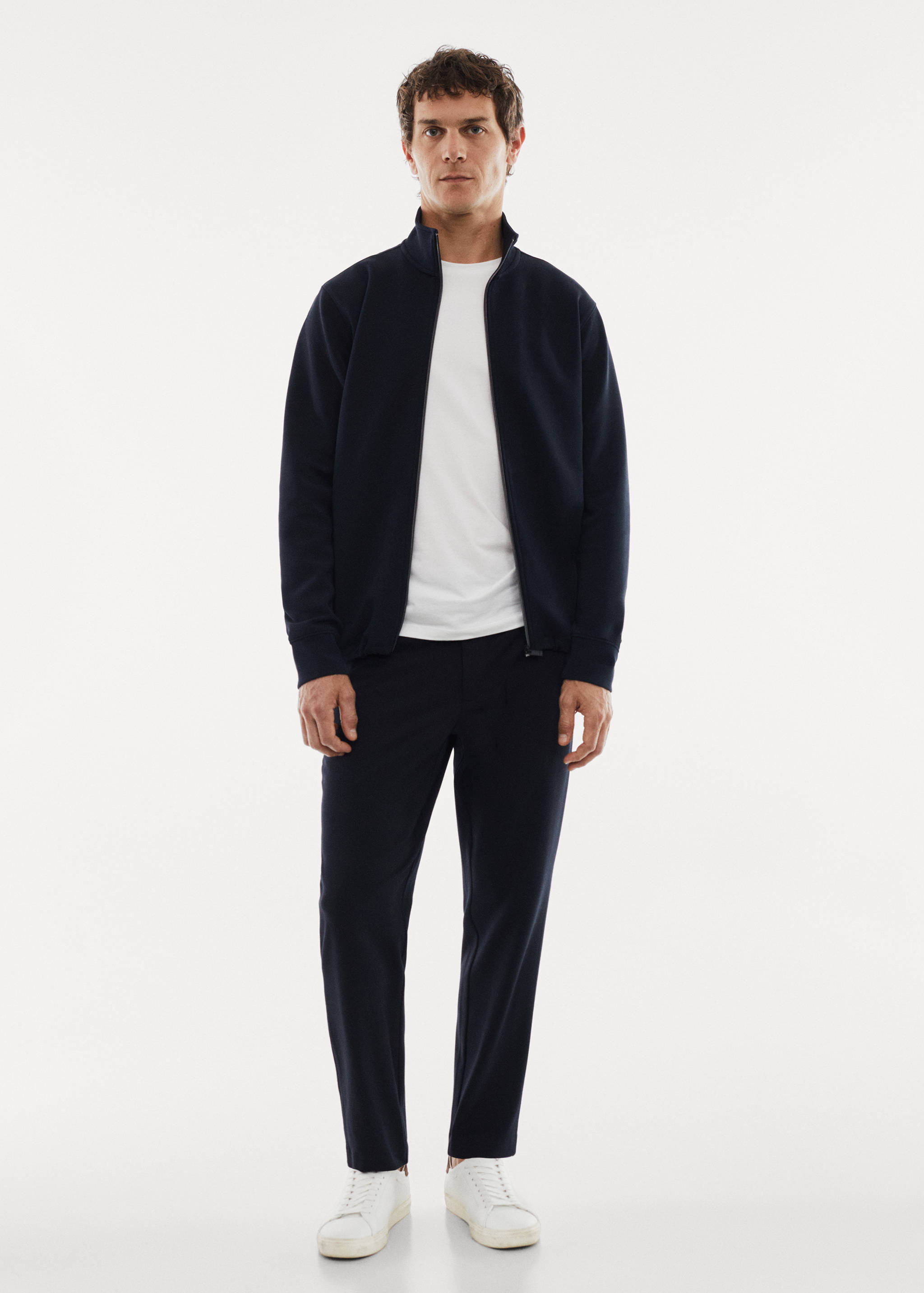 Breathable sweatshirt with zip - General plane