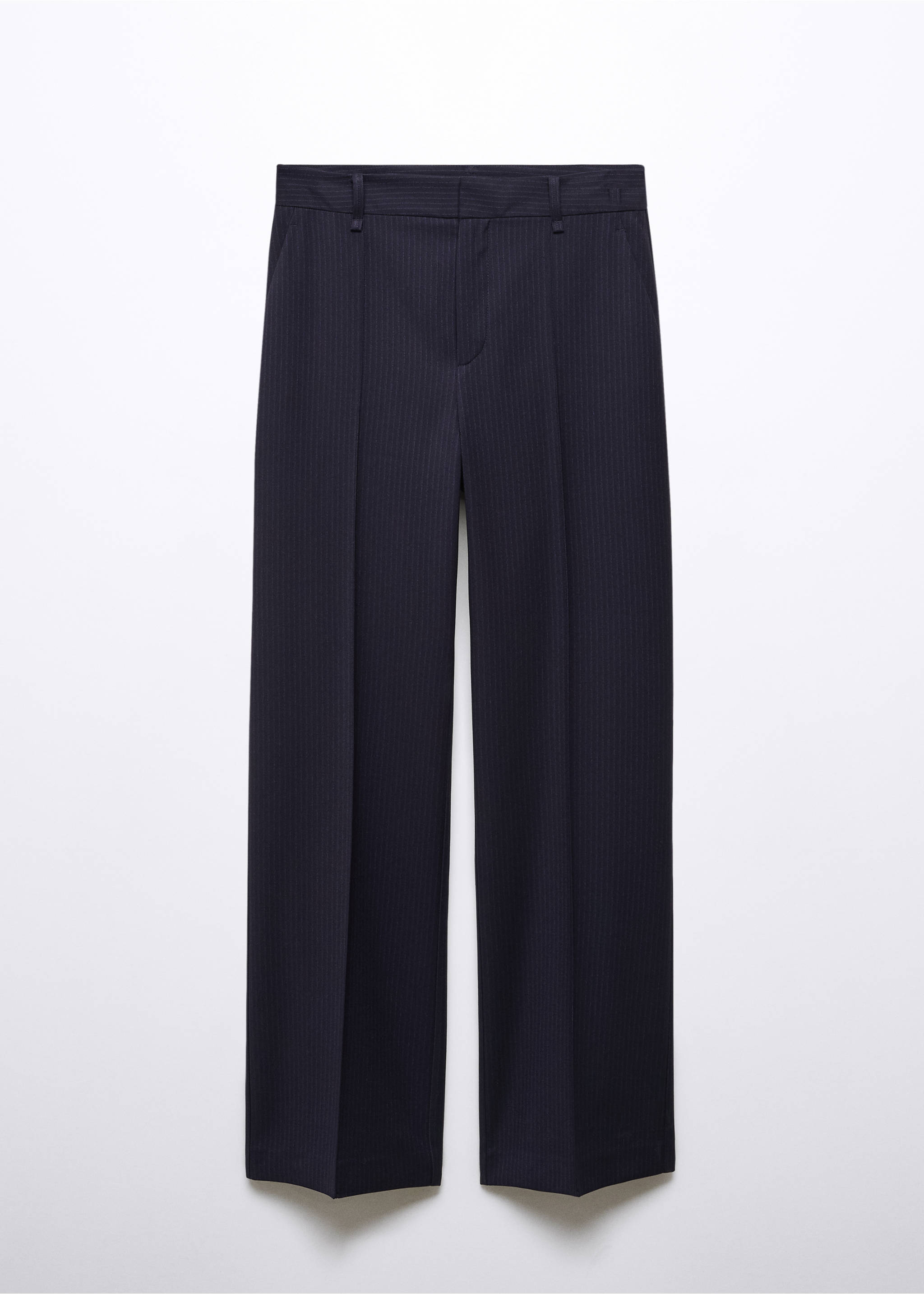 Straight striped trousers - Article without model, Navy. Ref: 57045980-00.
