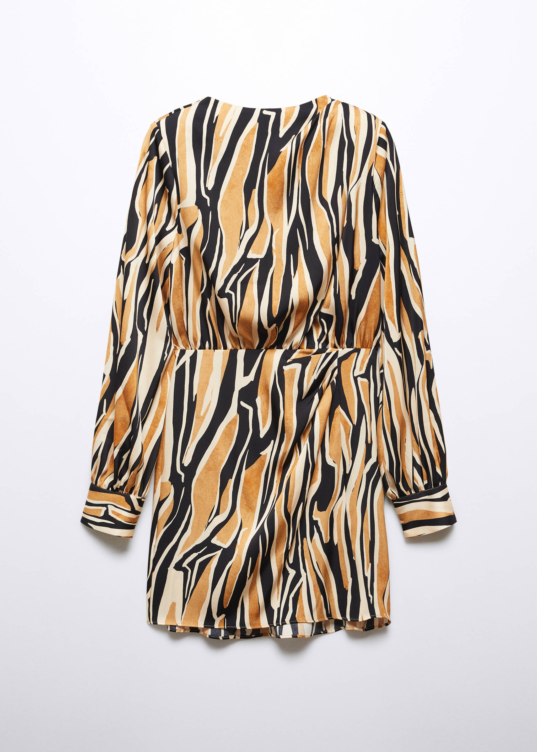 فستان قصير بنقشة - منتج دون نموذج