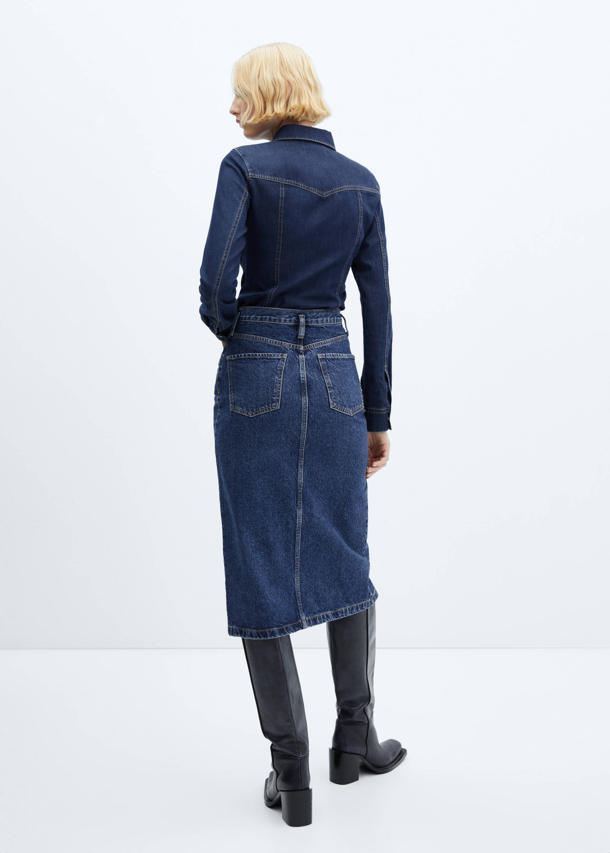 Chemise jean poches - Verso de l’article